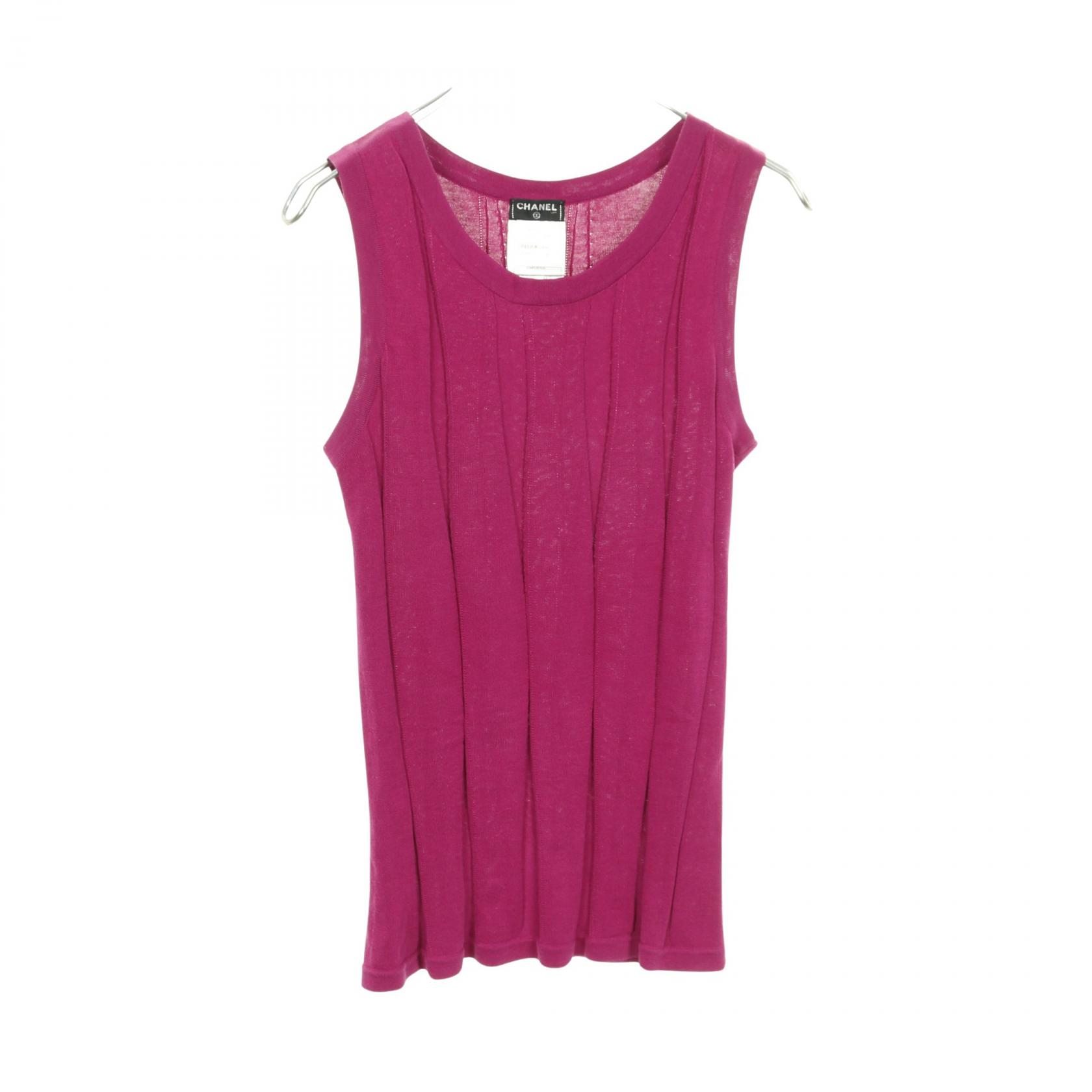 シャネル スポーツ 01P ココマーク ロゴ 箔 タンクトップ トップス 34 シャネル(CHANEL)シャネル ココマーク タンクトップ 衣料品