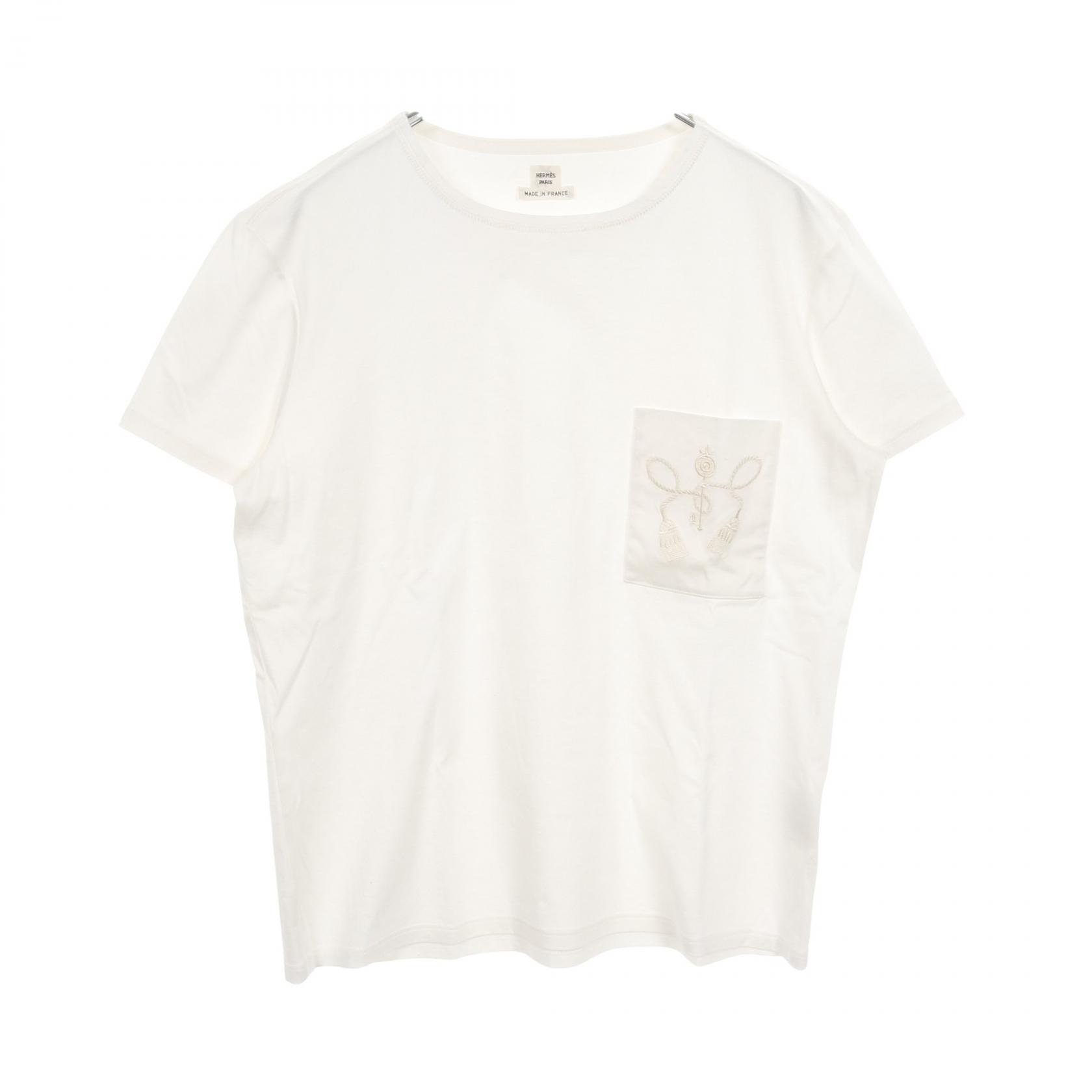エルメス HERMES カットソー 衣料品 トップス コットン レディース ホワイト系 【中古】｜Mike Museum