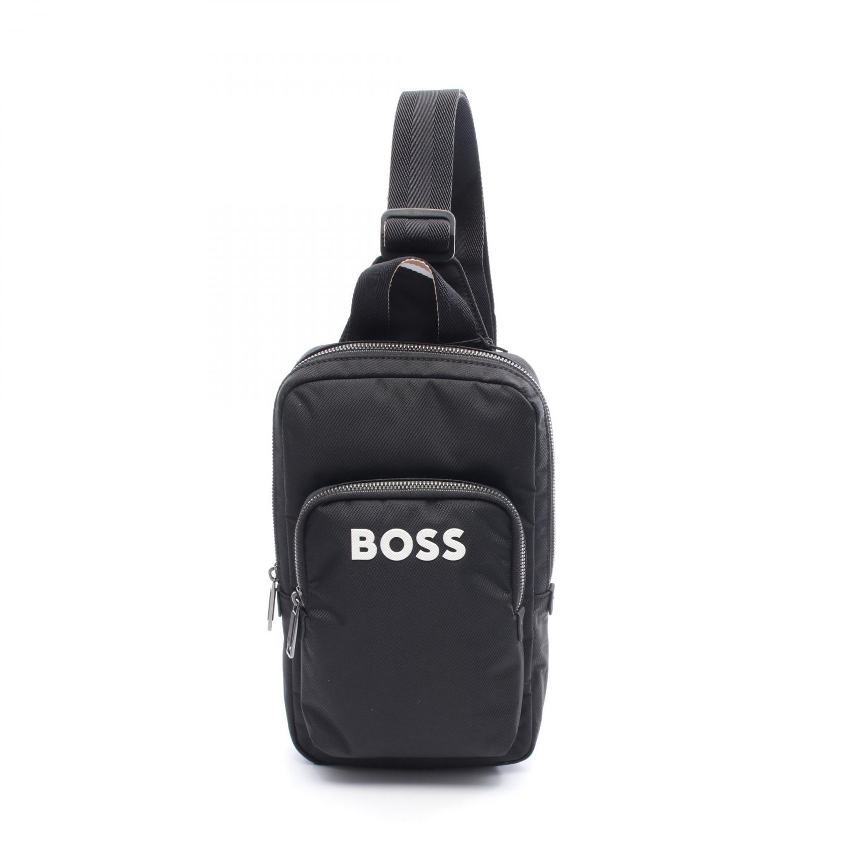 【ポイント5倍／～4/10(金)23:59】ボス BOSS Catch 3.0 Monostrap ウエストバッグ ボディバッグ バッグ ナイロン メンズ ブラック系 HG50548221001 【新品】