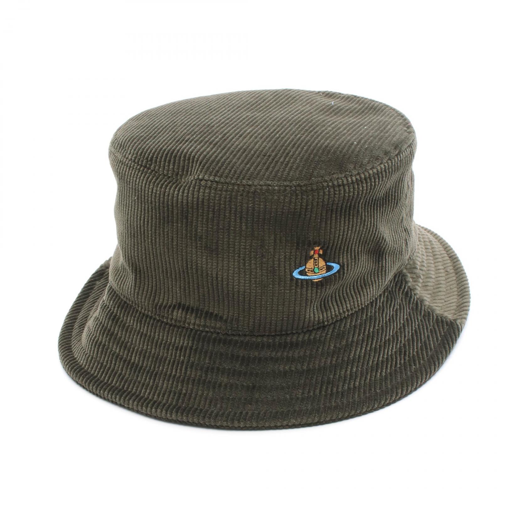 ヴィヴィアンウエストウッド Vivienne Westwood コーデュロイ ハット 帽子 コットン メンズ レディース カーキ系 S81020009W00W4003 【中古】