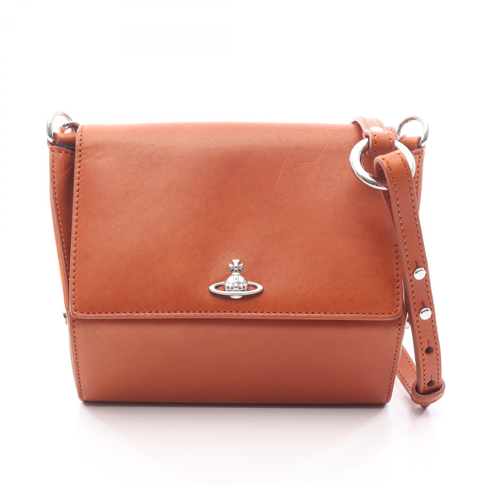 ヴィヴィアンウエストウッド Vivienne Westwood Sapphire Crossbody ショルダーバッグ バッグ レザー レディース ブラウン系 S4803000RWL00AA001 【中古】