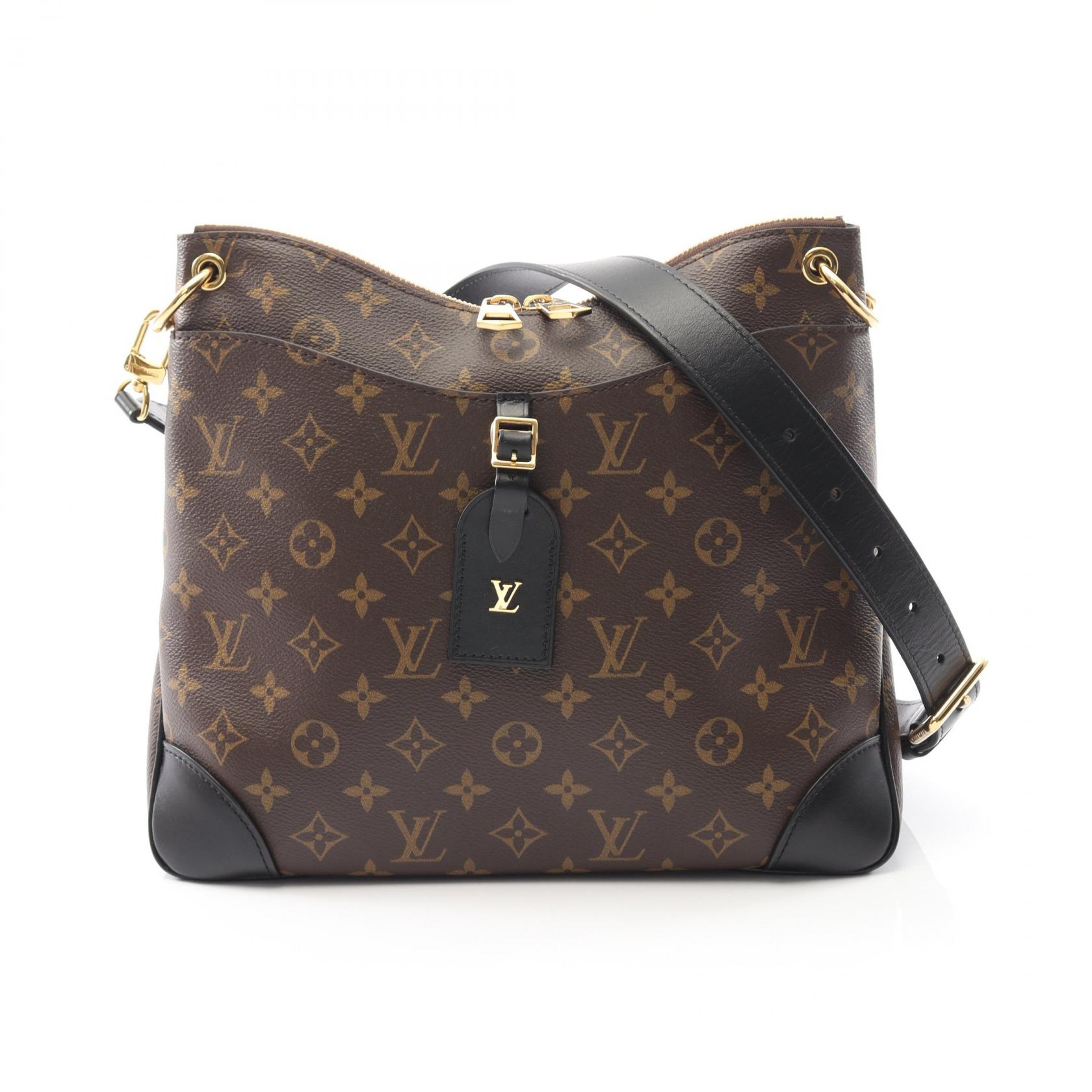 《全品5%クーポン×P5倍》ルイ・ヴィトン LOUIS VUITTON オデオン NM MM ショルダーバッグ バッグ PVCコーティングキャンバス レザー モノグラム レディース ブラウン系 / ブラック系 M45352 【中古】