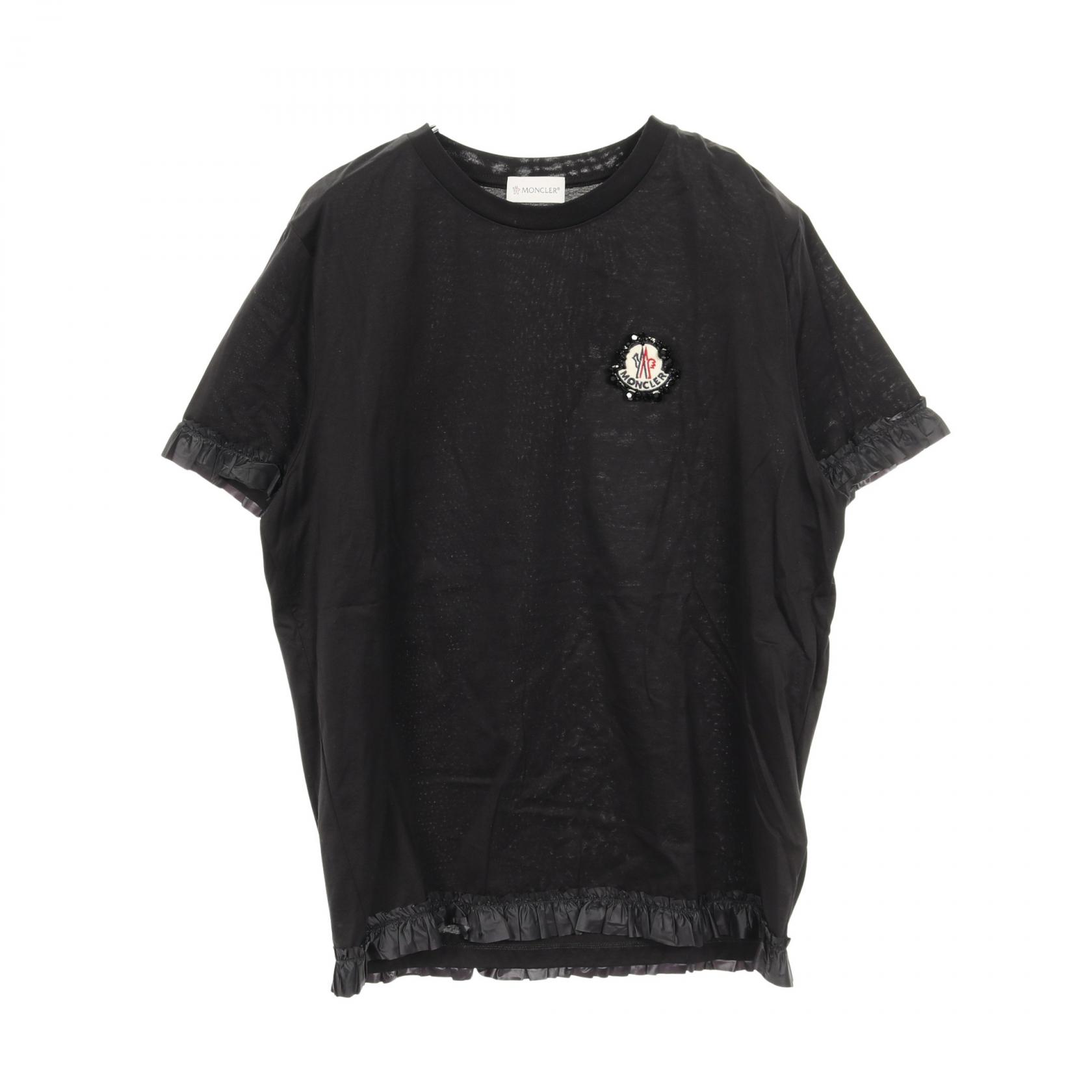 【30%OFFクーポン対象】モンクレール MONCLER GENIUS 4 SIMONE ROCHA カットソー 衣料品 トップス コットン レディース ブラック系 8C70200 【中古】