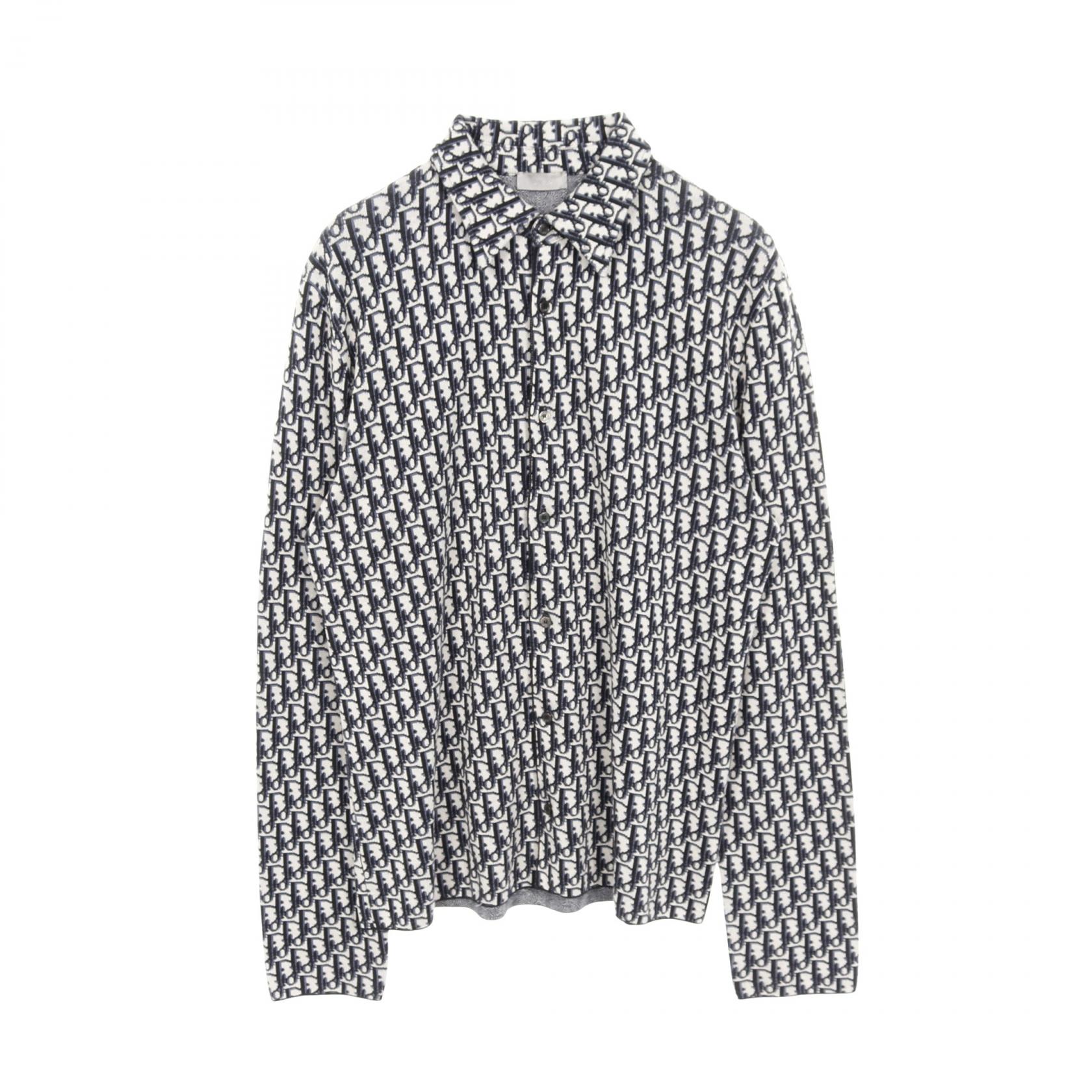 【SALE／1万円OFFクーポン】ディオール Dior オブリーク 衣料品 トップス コットン メンズ ネイビー系 / ブラック系 / アイボリー系 【中古】