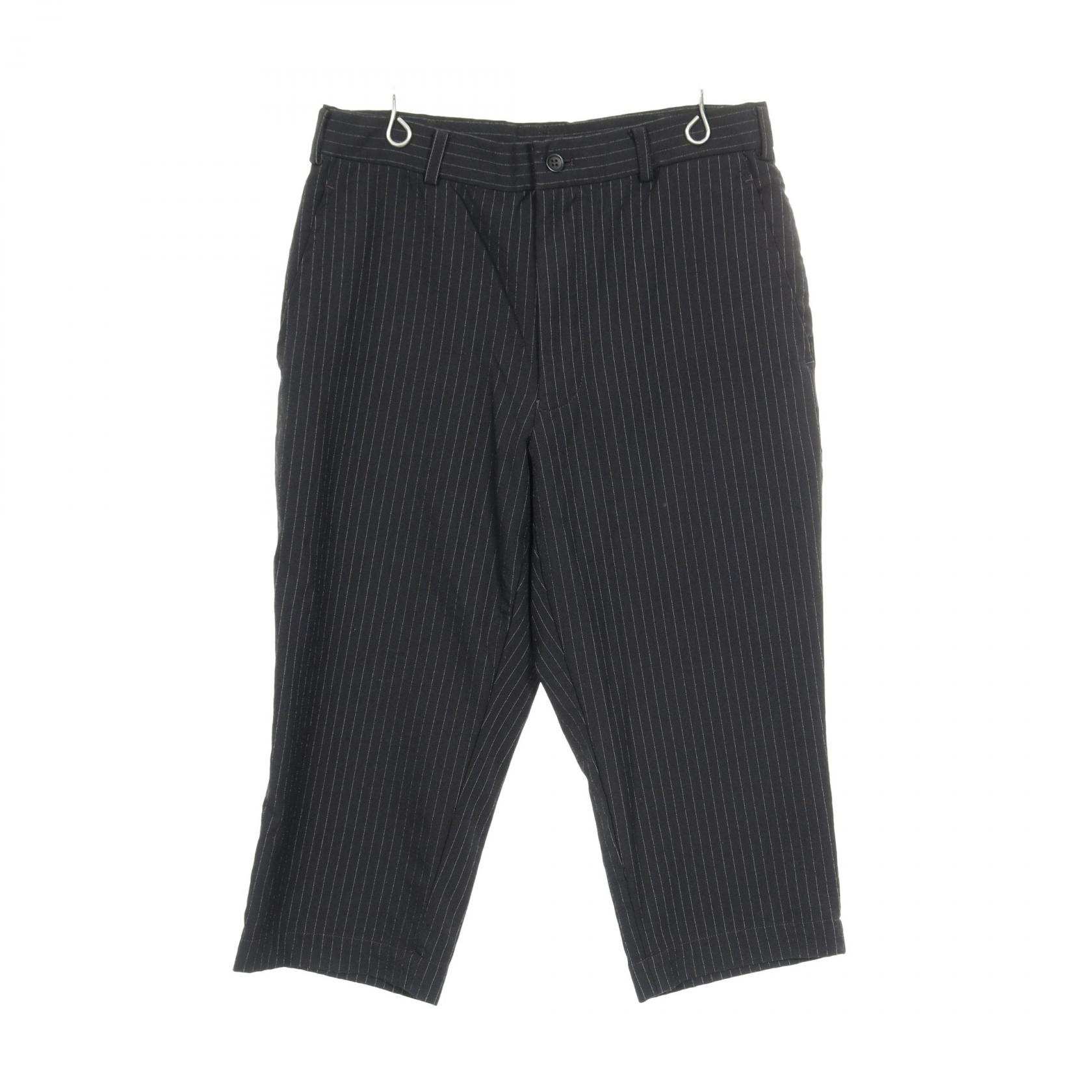 《全品5%クーポン×P5倍》ブラックコムデギャルソン BLACK COMME des GARCONS クロップド パンツ 衣料品 ボトムス ポリエステル メンズ ブラック系 1H-P009 【中古】 13,376円