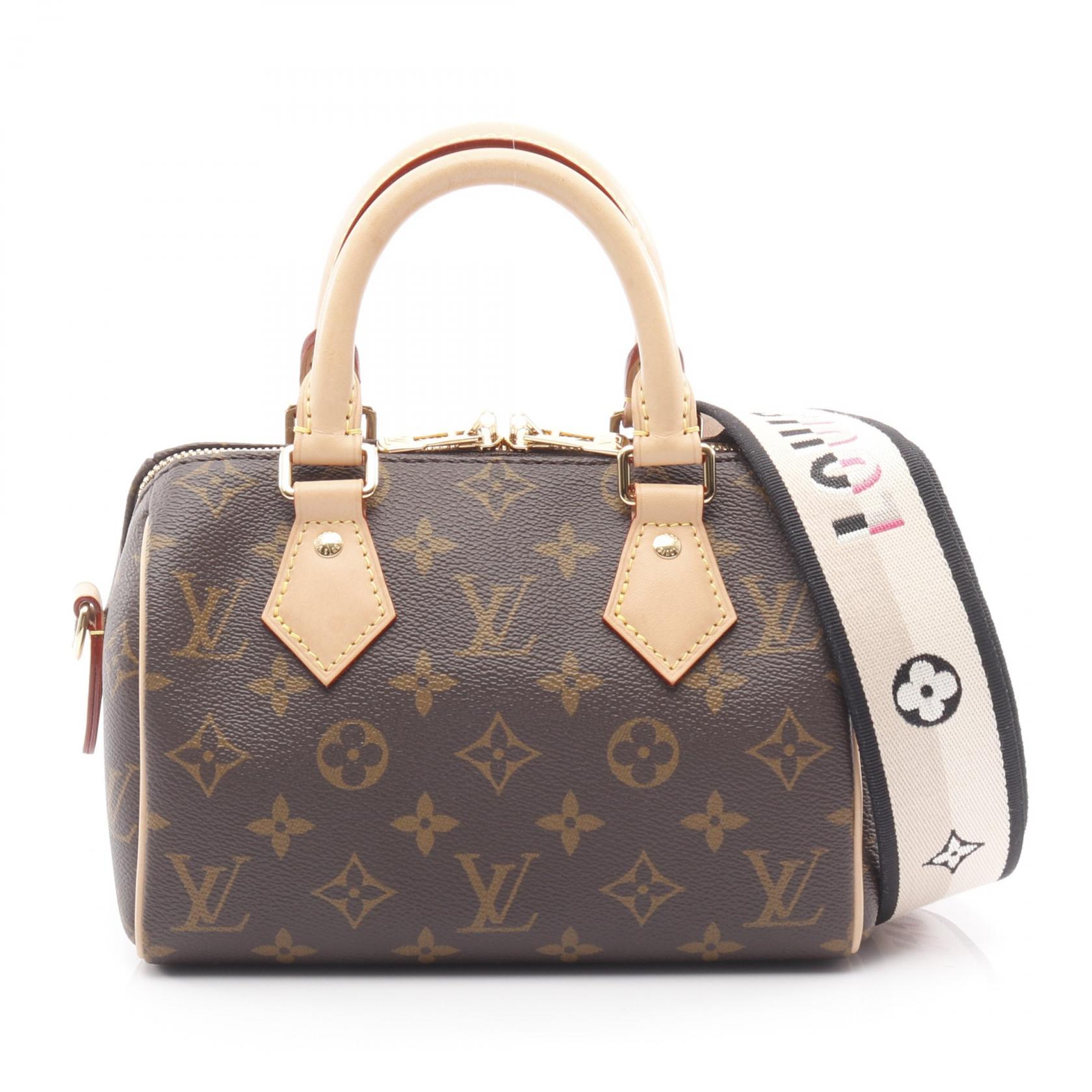 《全品5%クーポン×P5倍》ルイ・ヴィトン LOUIS VUITTON スピーディ バンドリエール20 モノグラム ハンドバッグ バッグ PVCコーティングキャンバス レザー レディース ブラウン系 M46234 【中古】 215,000円
