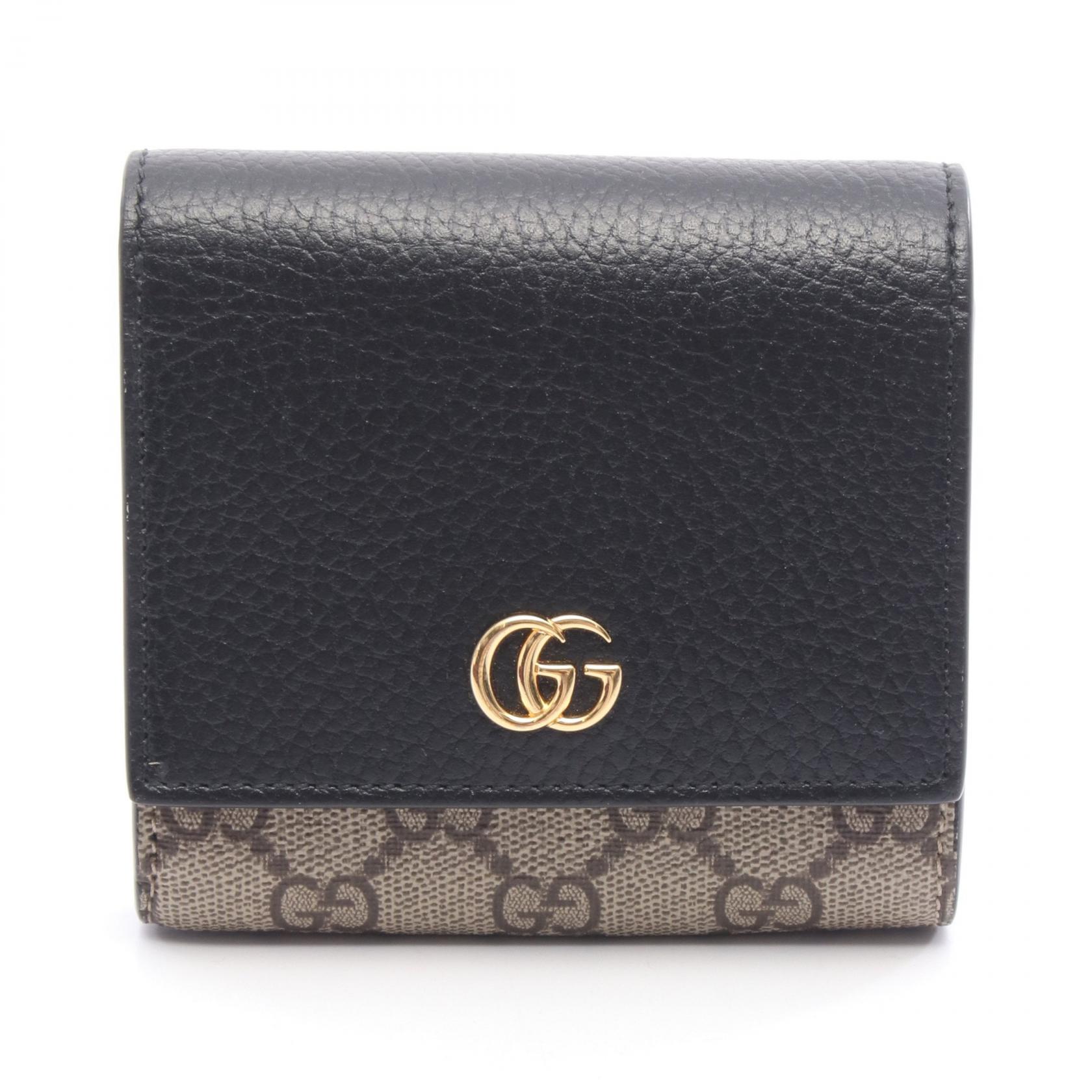 限定品　定価12万　グッチ財布　グッチパイソン　グッチ折り財布　グッチレザー GUCCI(グッチ) 346056 KY9LG 9782 GGキャンバス ウォレット キャンバス