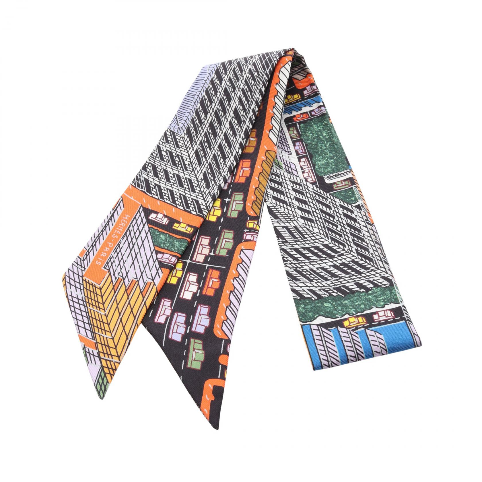 エルメス HERMES ツイリー PANTIN CITY スカーフ 衣料品 シルク シルク レディース マルチカラー 【中古】 27,335円