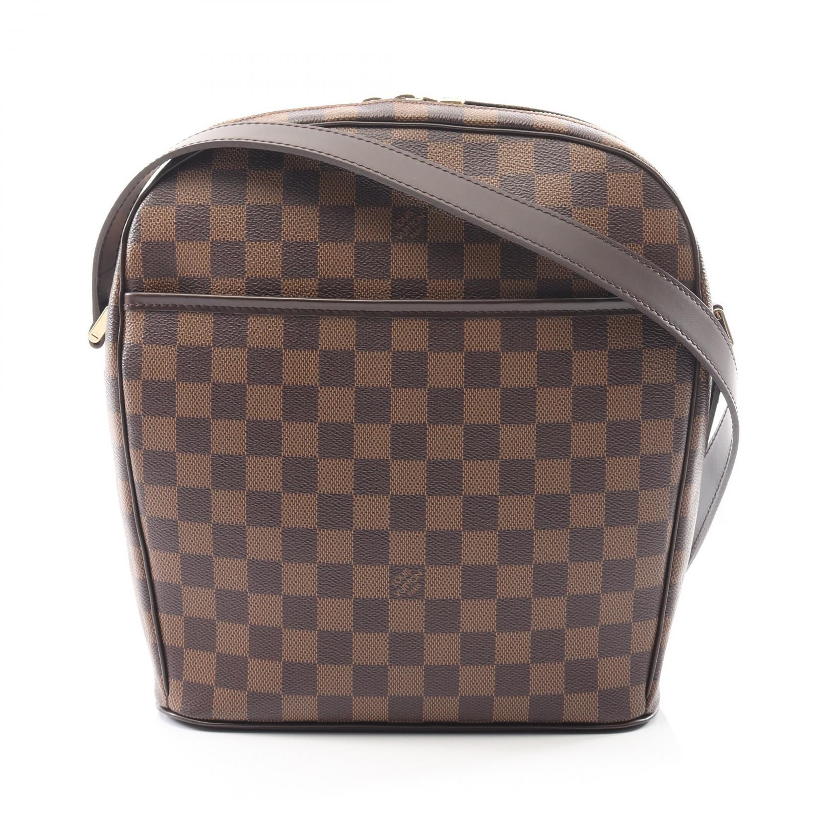 【SALE／1万円OFFクーポン】ルイ・ヴィトン LOUIS VUITTON イパネマGM ショルダーバッグ バッグ PVCコーティングキャンバス レザー ダミエ レディース ブラウン系 N51292 【中古】
