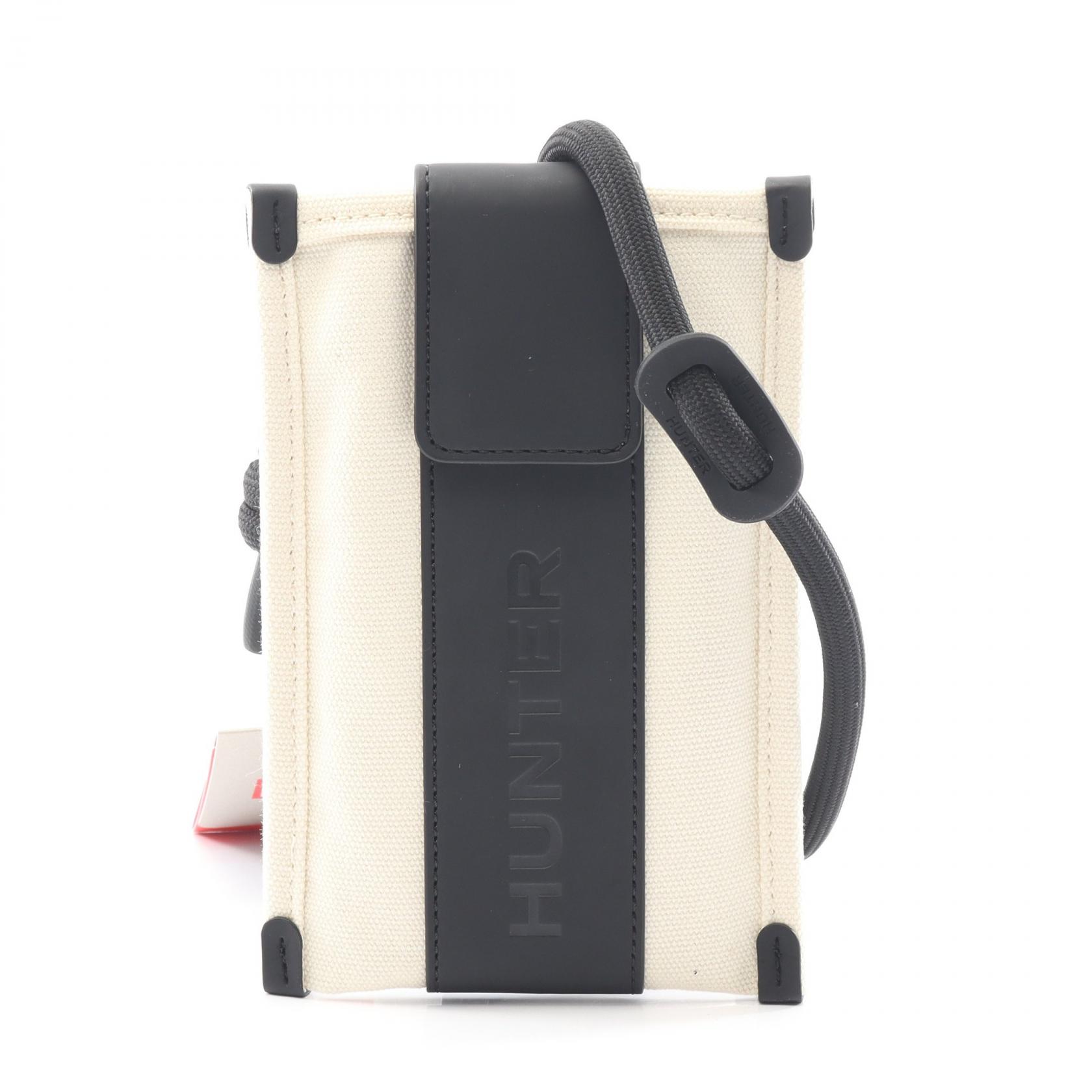 《全品5%クーポン×P5倍》ハンター HUNTER REFINED STITCH CANVAS PHONE POUCH ショルダーバッグ バッグ キャンバス メンズ レディース ホワイト系 / ブラック系 UBX3712CAA-NTR 【新品】