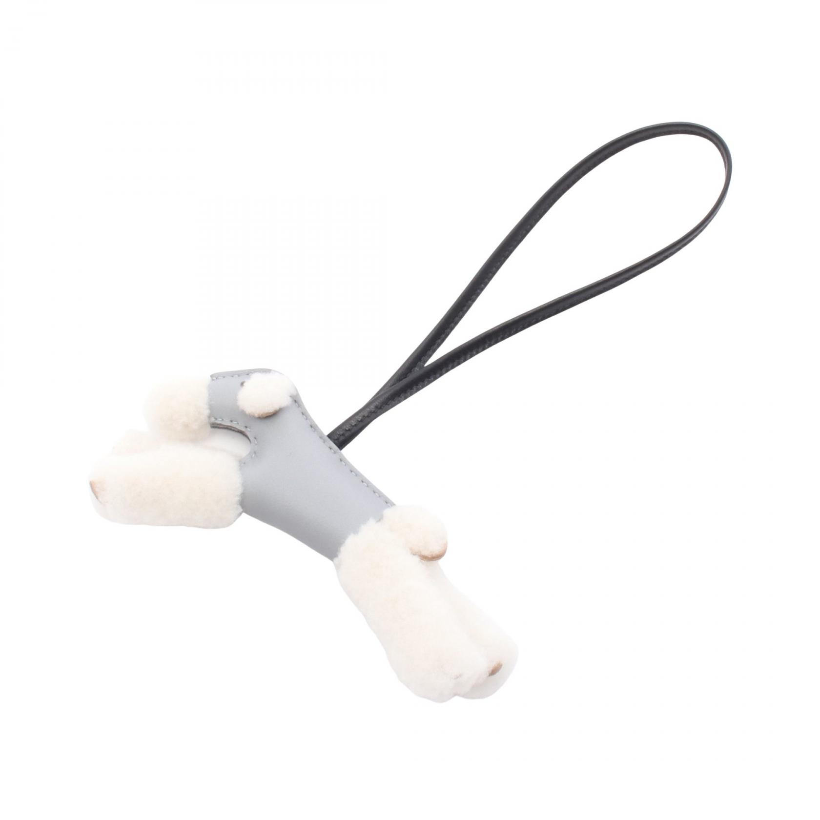 楽天市場】エルメス バディ パンク チャーム クロ アニオン×ムートン