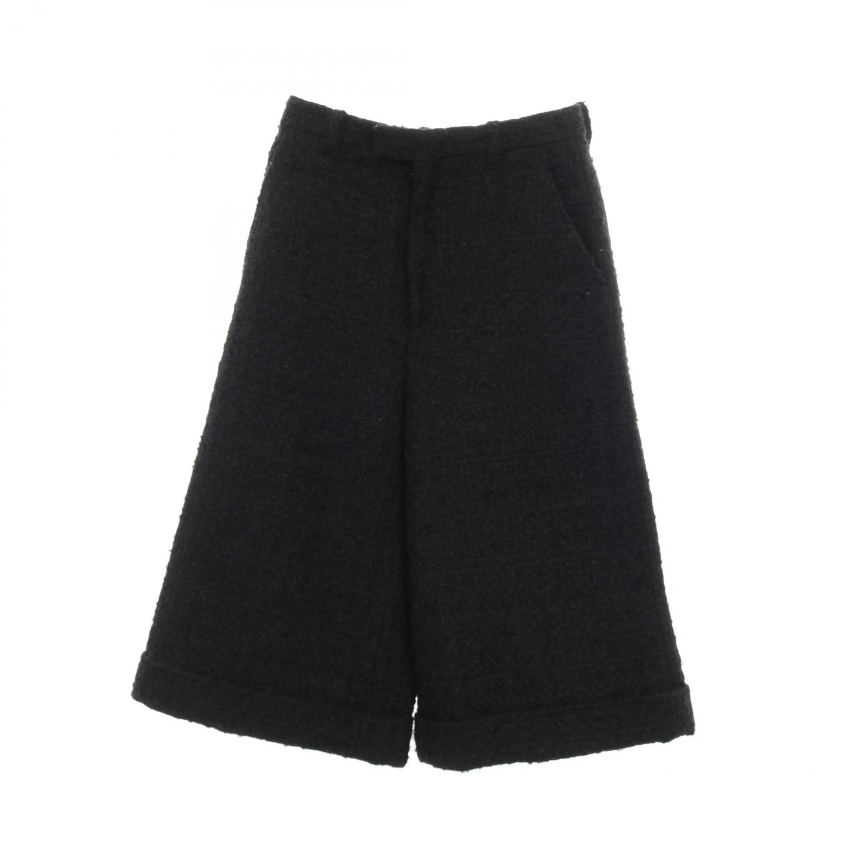グッチ GUCCI ツイード パンツ 衣料品 ボトムス ウール レディース ブラック系 【中古】