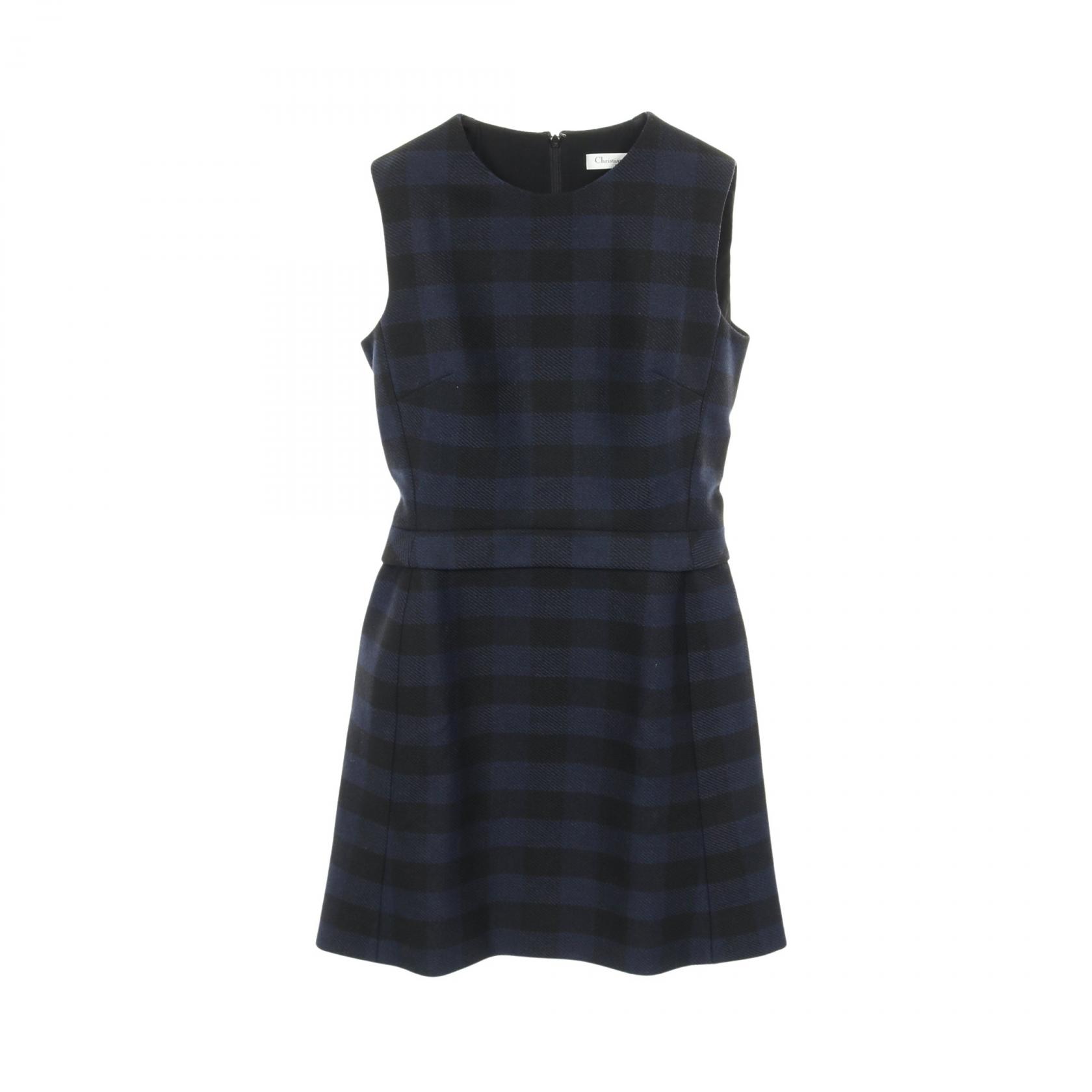 【SALE／5千円OFFクーポン】ディオール Dior ワンピース 衣料品 トップス ウール レディース ネイビー系 / ブラック系 7H21605A1152 【中古】