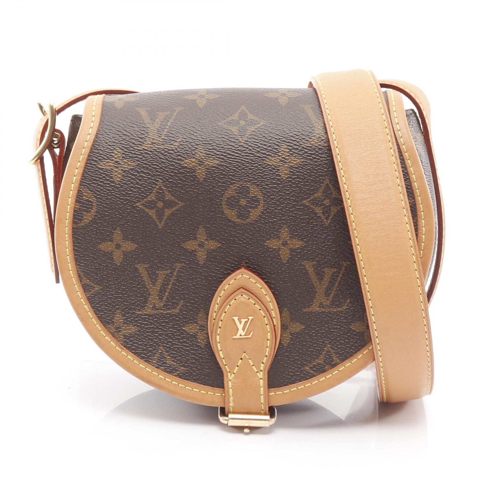 《全品5%クーポン×P5倍》ルイ・ヴィトン LOUIS VUITTON タンブラン モノグラム ショルダーバッグ バッグ PVCコーティングキャンバス レザー レディース ブラウン系 M44860 【中古】