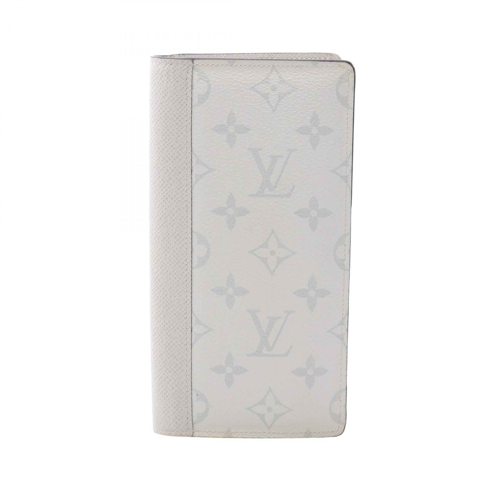 【20%OFFクーポン対象】ルイ・ヴィトン LOUIS VUITTON ポルトフォイユブラザ タイガラマ ブロン 二つ折り長財布 財布 レザー メンズ グレー系 M30298 【中古】