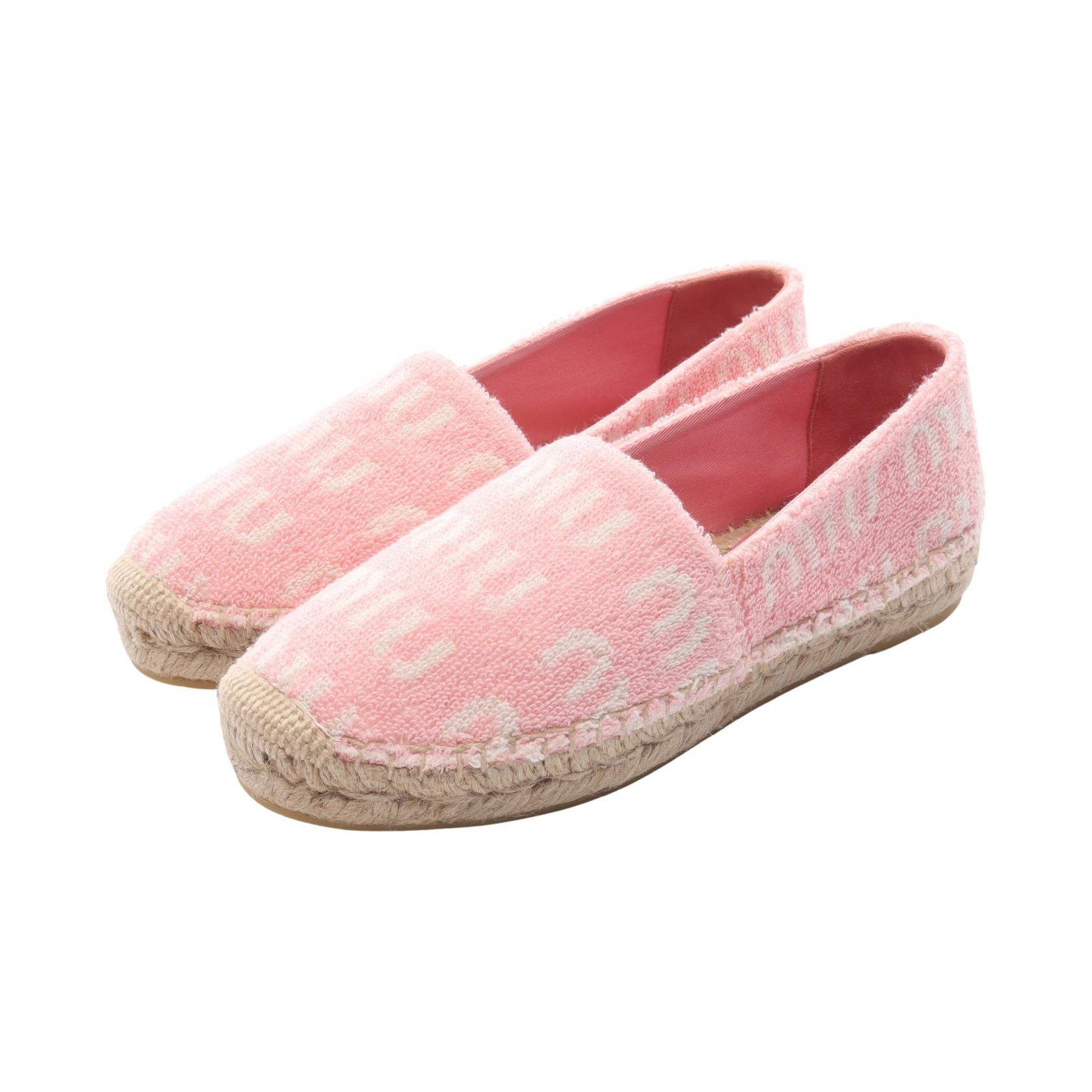 【ポイント5倍／～4/10(金)23:59】ミュウ ミュウ Miu Miu スリッポン 靴 パイル レディース ピンク系 【中古】