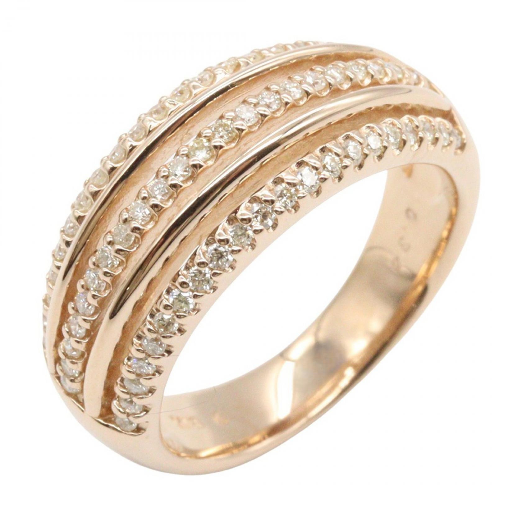 【SALE／2万円OFFクーポン】ジュエリー JEWELRY ダイヤモンド リング リング・指輪 ジュエリー K18PG（ピンクゴールド） ダイヤモンド レディース ゴールド系 ﾀﾞｲﾔ 6.5g 【中古】