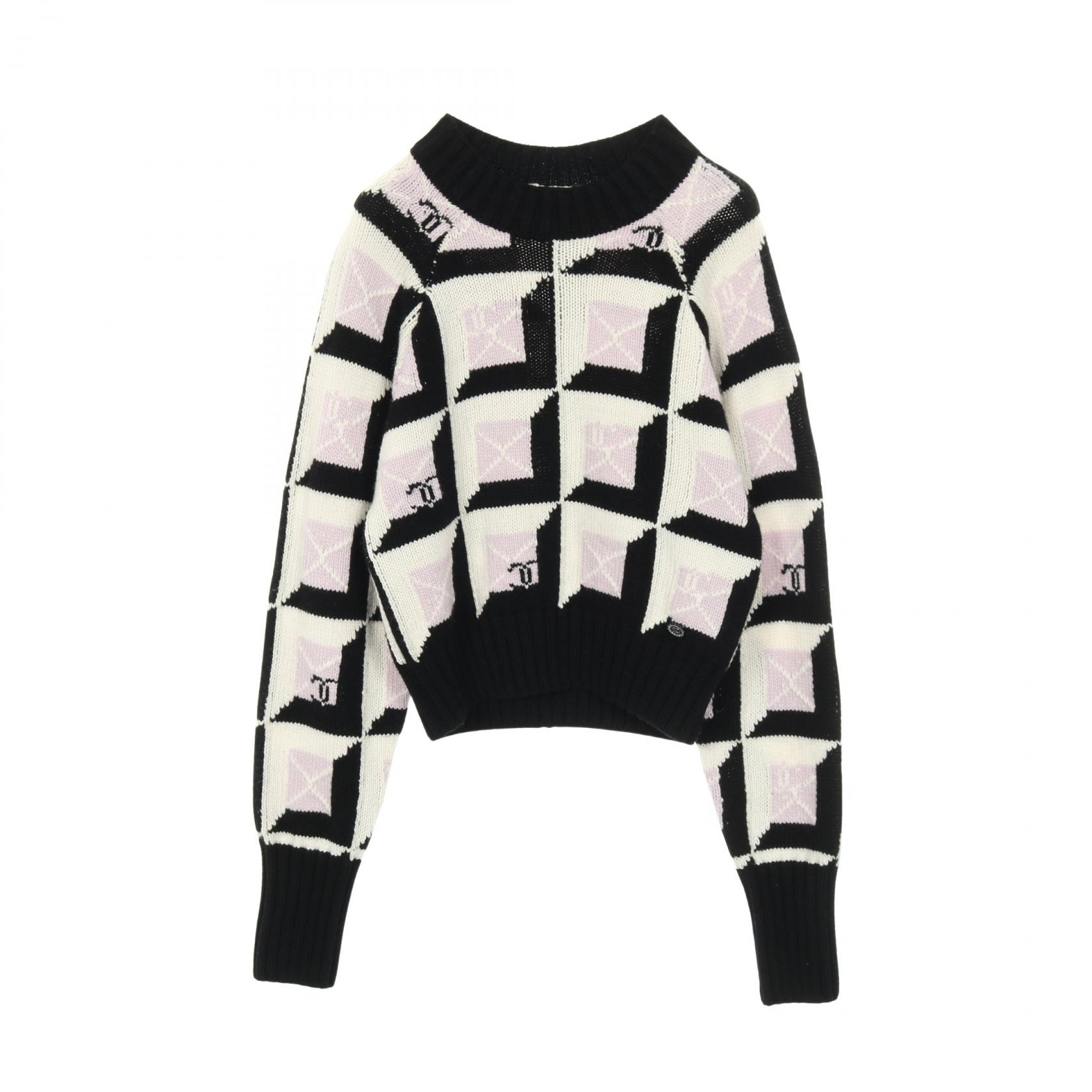 【20%OFFクーポン対象】シャネル CHANEL ココマーク ニット 衣料品 トップス カシミヤ レディース ブラック系 / ホワイト系 / パープル系 P77885K11247 【中古】