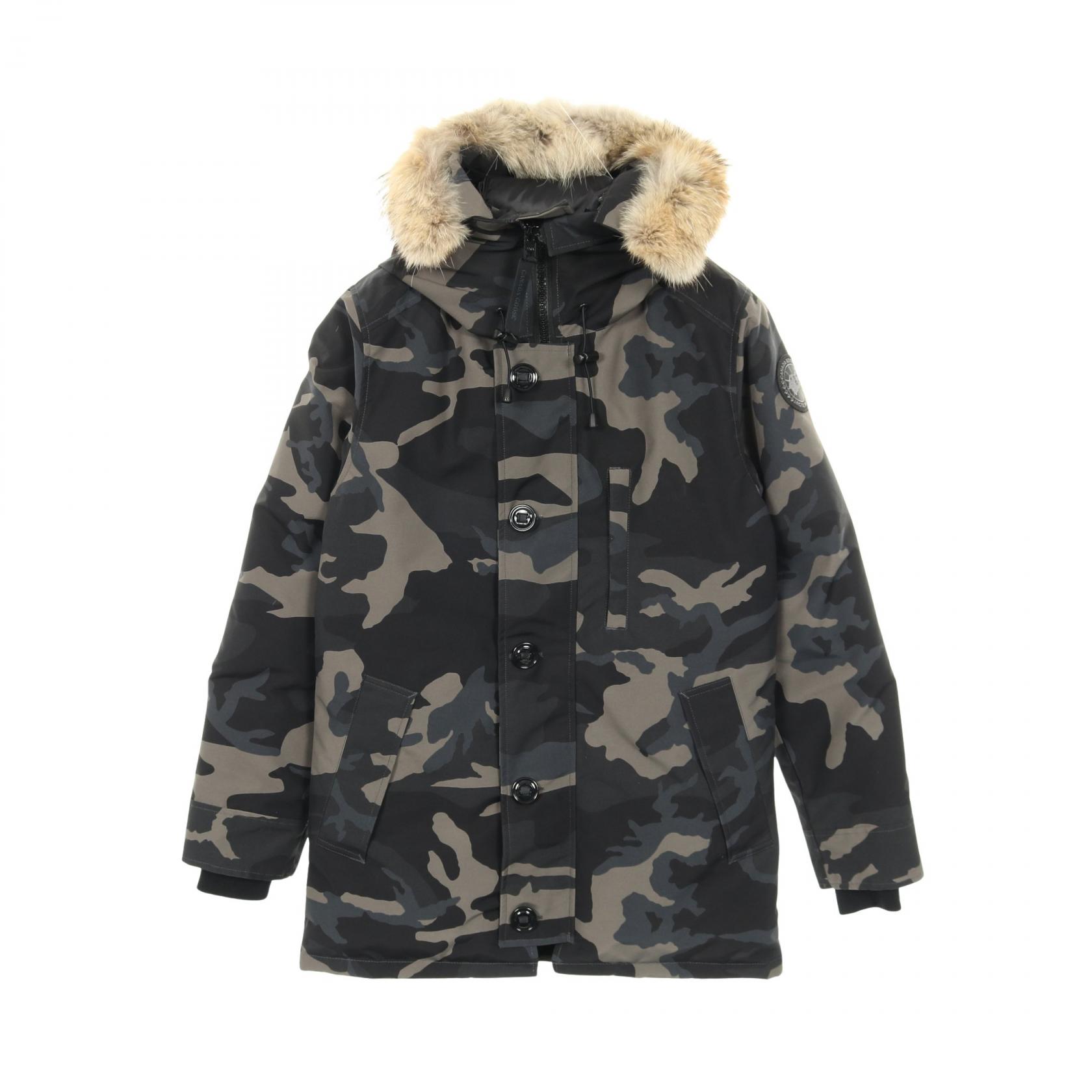 【30%OFFクーポン対象】カナダグース CANADA GOOSE CHATEAU PARKA BLACK LABEL シャトー パーカー ダウンジャケット 衣料品 アウター ポリエステル / コットン メンズ ブラック系 / マルチカラー 【中古】