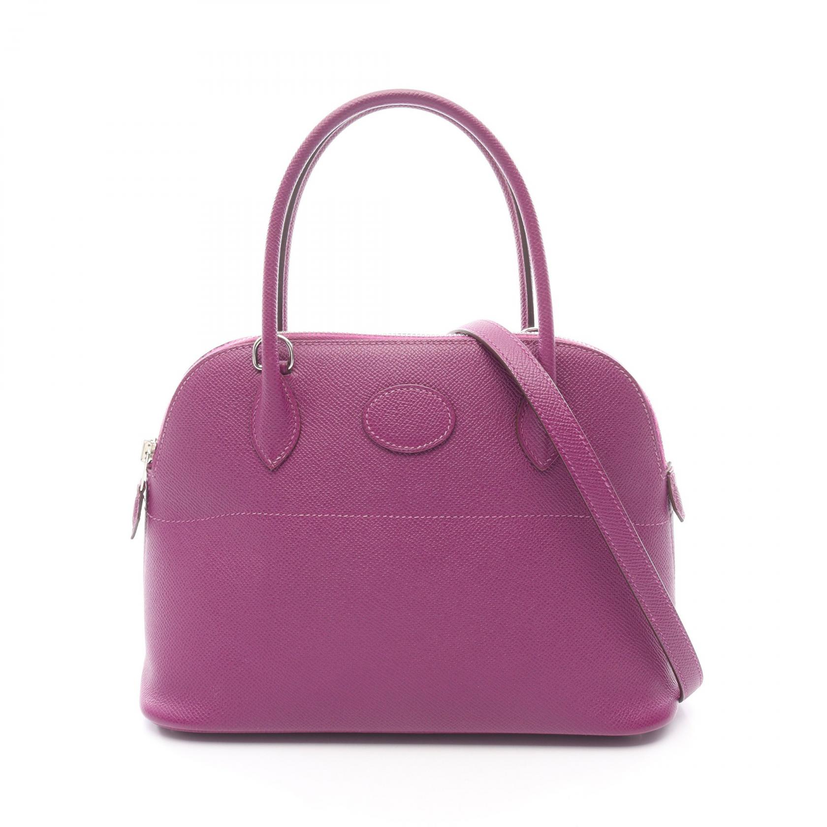 【SALE／10%OFFクーポン】エルメス HERMES ボリード27 アネモネ ハンドバッグ バッグ ヴォーエプソン ヴォーエプソン レディース パープル系 【中古】
