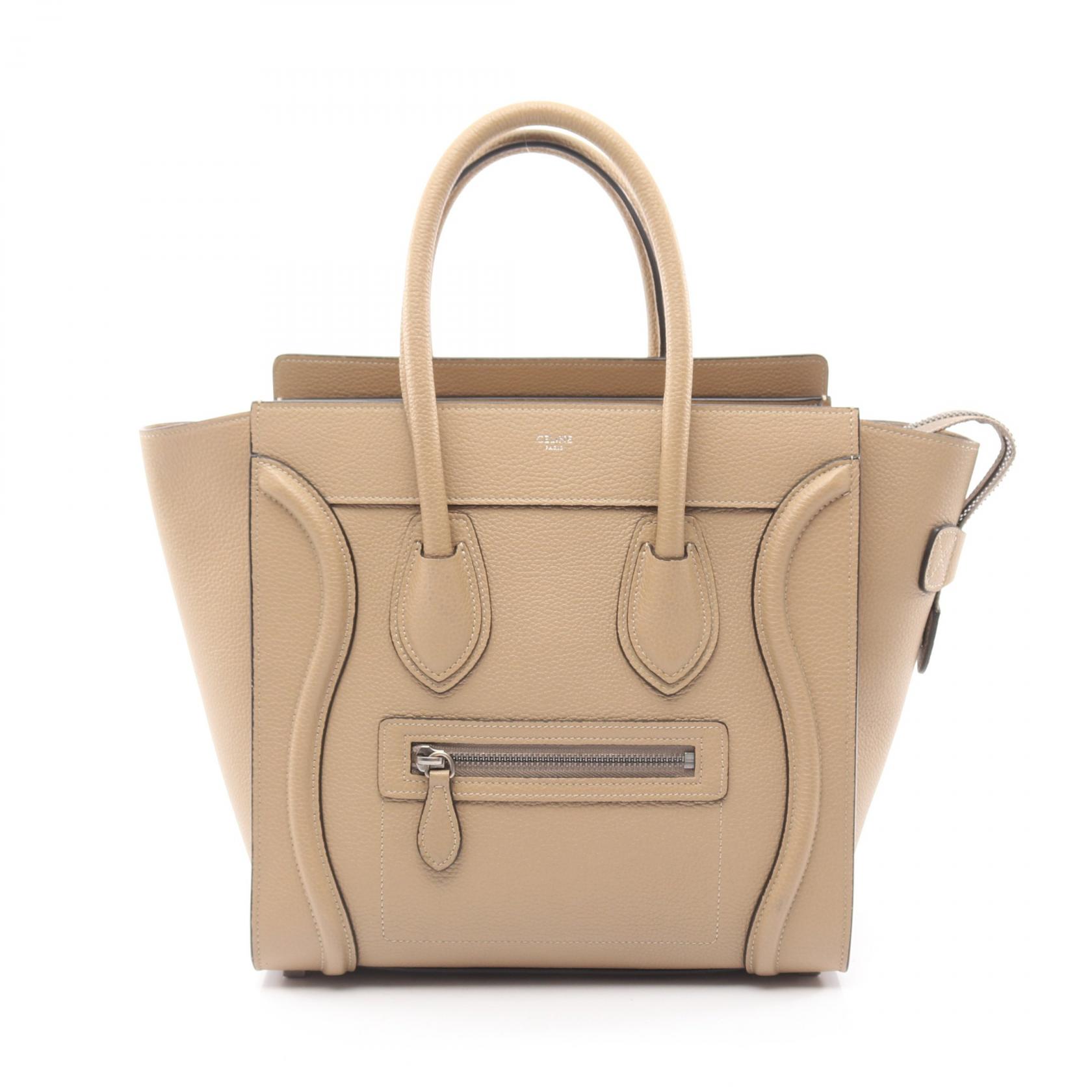 楽天市場】CELINE セリーヌ ラゲージ ミニショッパー カーキ ブラウン