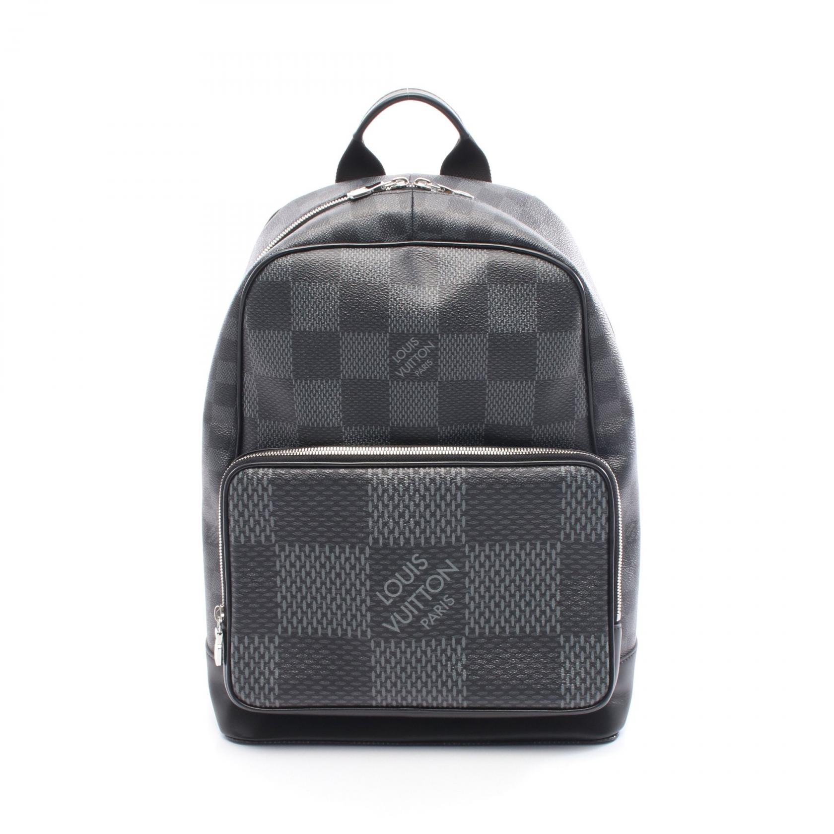 【15%OFFクーポン対象】ルイ・ヴィトン LOUIS VUITTON ダミエ グラフィット キャンパス リュックサック バックパック バッグ PVCコーティングキャンバス レザー ダミエ・グラフィット メンズ ブラック系 / グレー系 N50009 【中古】
