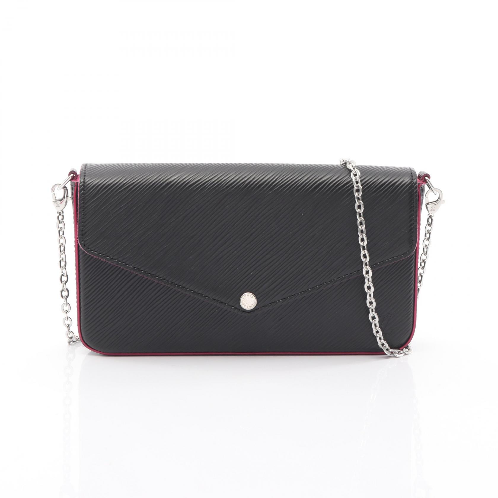 【SALE／1万円OFFクーポン】ルイ・ヴィトン LOUIS VUITTON ポシェットフェリシー ショルダーバッグ バッグ レザー エピ レディース ブラック系 / ピンク系 M64579 【中古】