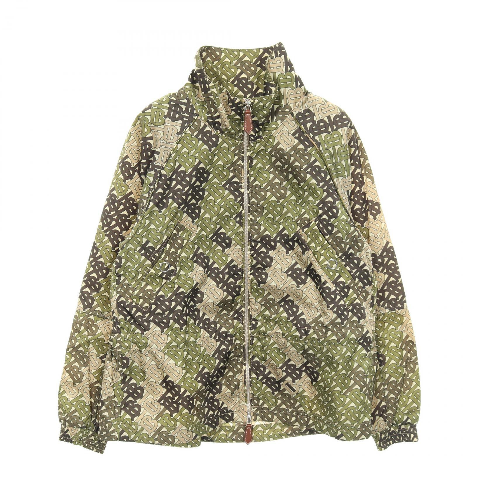 【20%OFFクーポン対象】バーバリー BURBERRY TBモノグラム ナイロンジャケット 衣料品 アウター ナイロン レディース カーキ系 / マルチカラー 【中古】