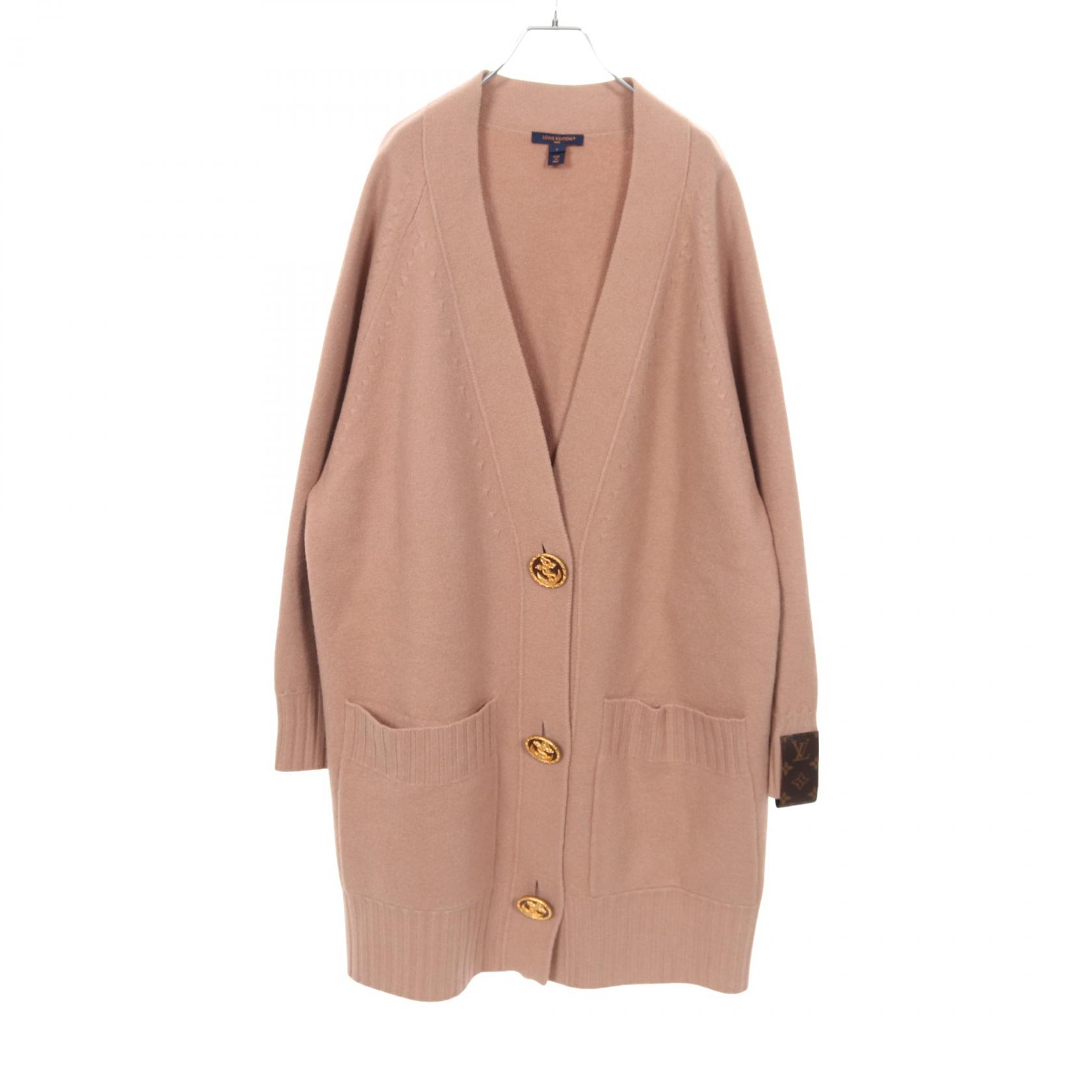 ルイヴィトン カーディガン 40 ピンク モノグラム ロゴ 平野紫耀さん着用で大注目】ルイヴィトン カーディガン ピンク (Louis