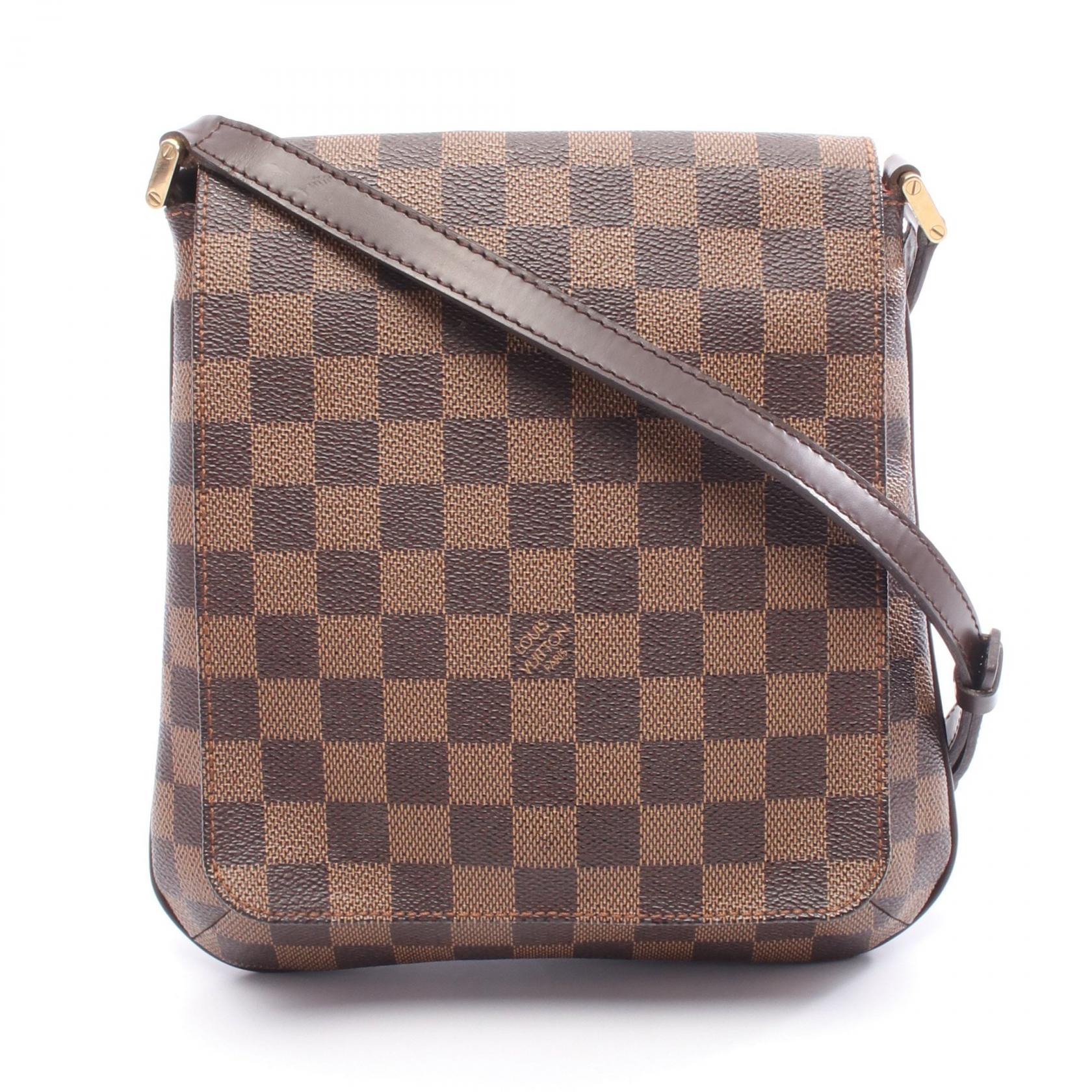 【SALE/1万円OFFクーポン】ルイ・ヴィトン LOUIS VUITTON ミュゼットサルサ ロングストラップ ショルダーバッグ バッグ PVCコーティングキャンバス レザー ダミエ レディース ブラウン系 N51300 【中古】