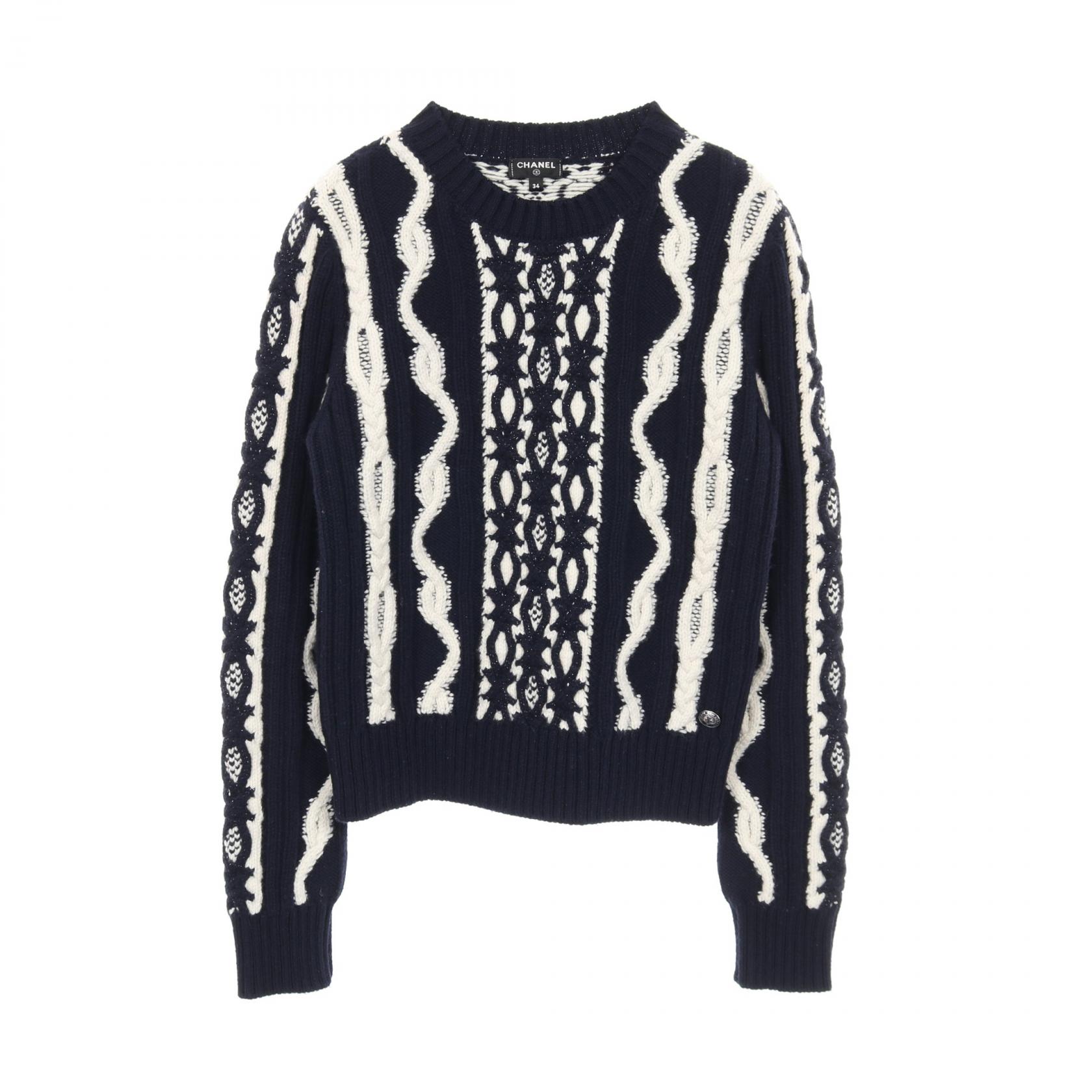 楽天市場】シャネル CHANEL ケーブルセーター ニット 衣料品 トップス  