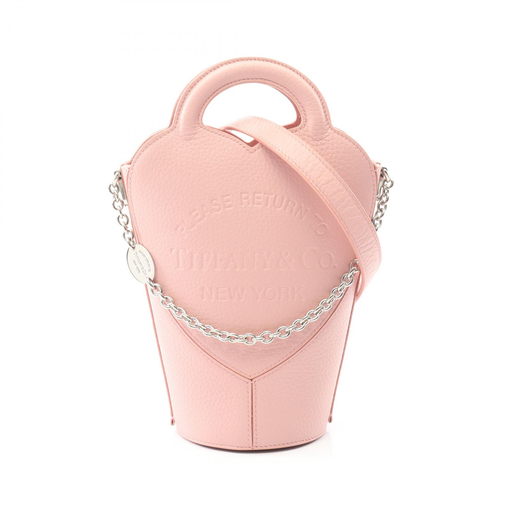 【SALE／1万円OFFクーポン】ティファニー TIFFANY＆CO リターン トゥ ティファニー ミニ クロスボディ バッグ ハンドバッグ バッグ レザー レディース ピンク系 72458478 【中古】