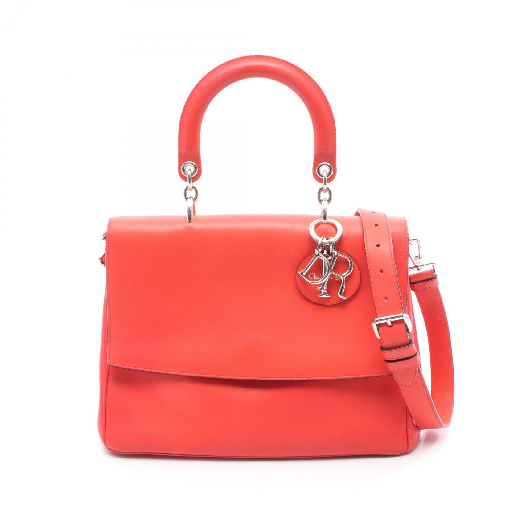 【10％OFFクーポン対象】ディオール Dior ビーディオール ハンドバッグ バッグ レザー レディース レッド系 【中古】