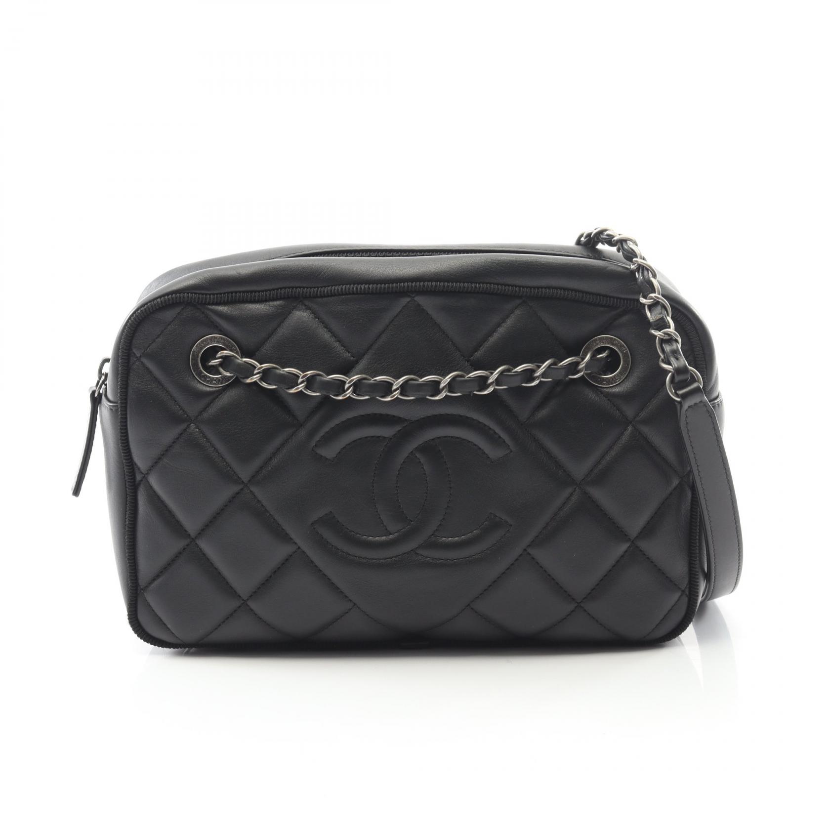 【SALE／10%OFFクーポン】シャネル CHANEL マトラッセ ショルダーバッグ バッグ ラムスキン（羊革） レディース ブラック系 【中古】