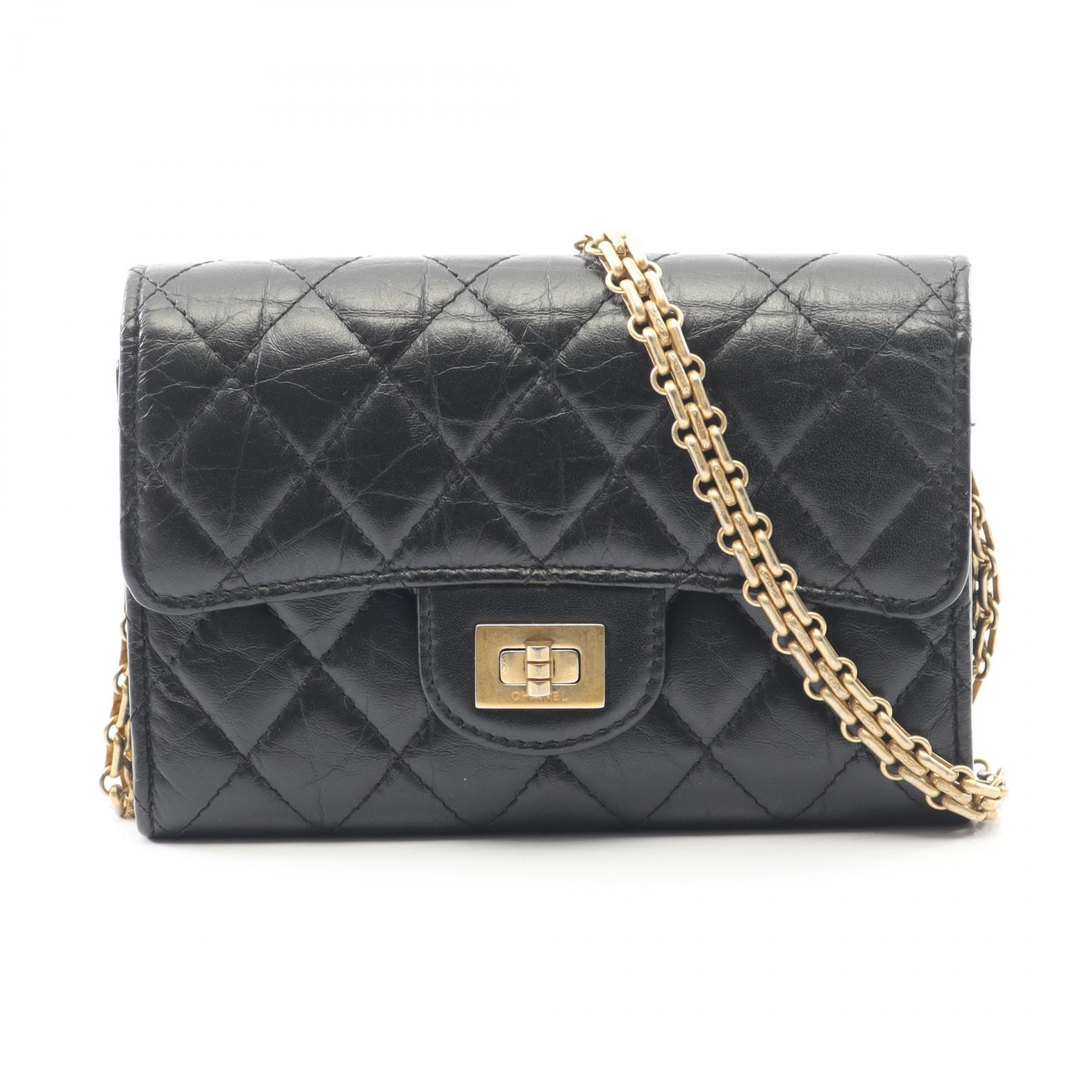 ≪10%OFFクーポン 7/19 20時～7/26 9:59≫シャネル CHANEL 2.55 マトラッセ ミニ ショルダーバッグ バッグ カーフ（牛革） レディース ブラック系 【中古】｜Mike Museum