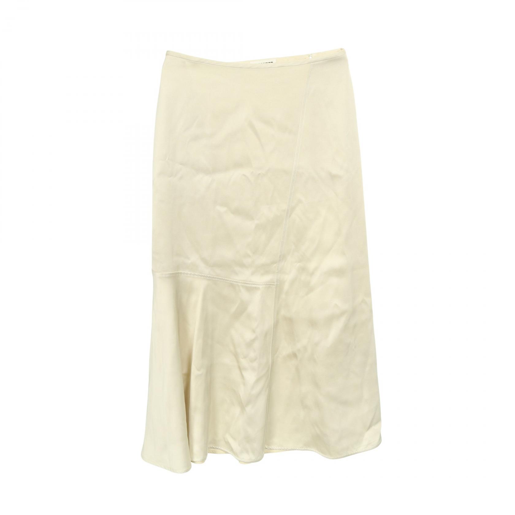 【30%OFFクーポン対象】ジルサンダー JIL SANDER 65 Skirts スカート 衣料品 ボトムス ビスコース レディース アイボリー系 【中古】