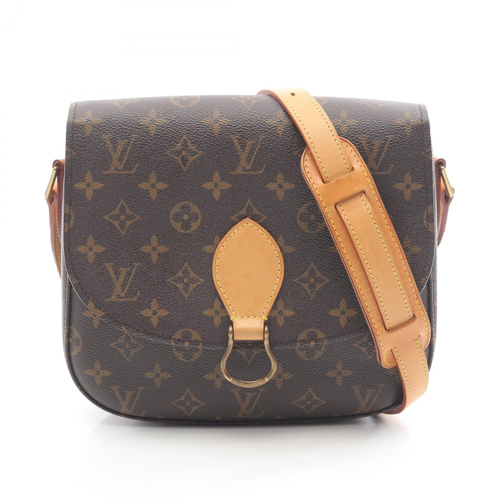 【SALE／1万円OFFクーポン】ルイ・ヴィトン LOUIS VUITTON サンクルーGM ショルダーバッグ バッグ PVCコーティングキャンバス レザー モノグラム レディース ブラウン系 M51242 【中古】