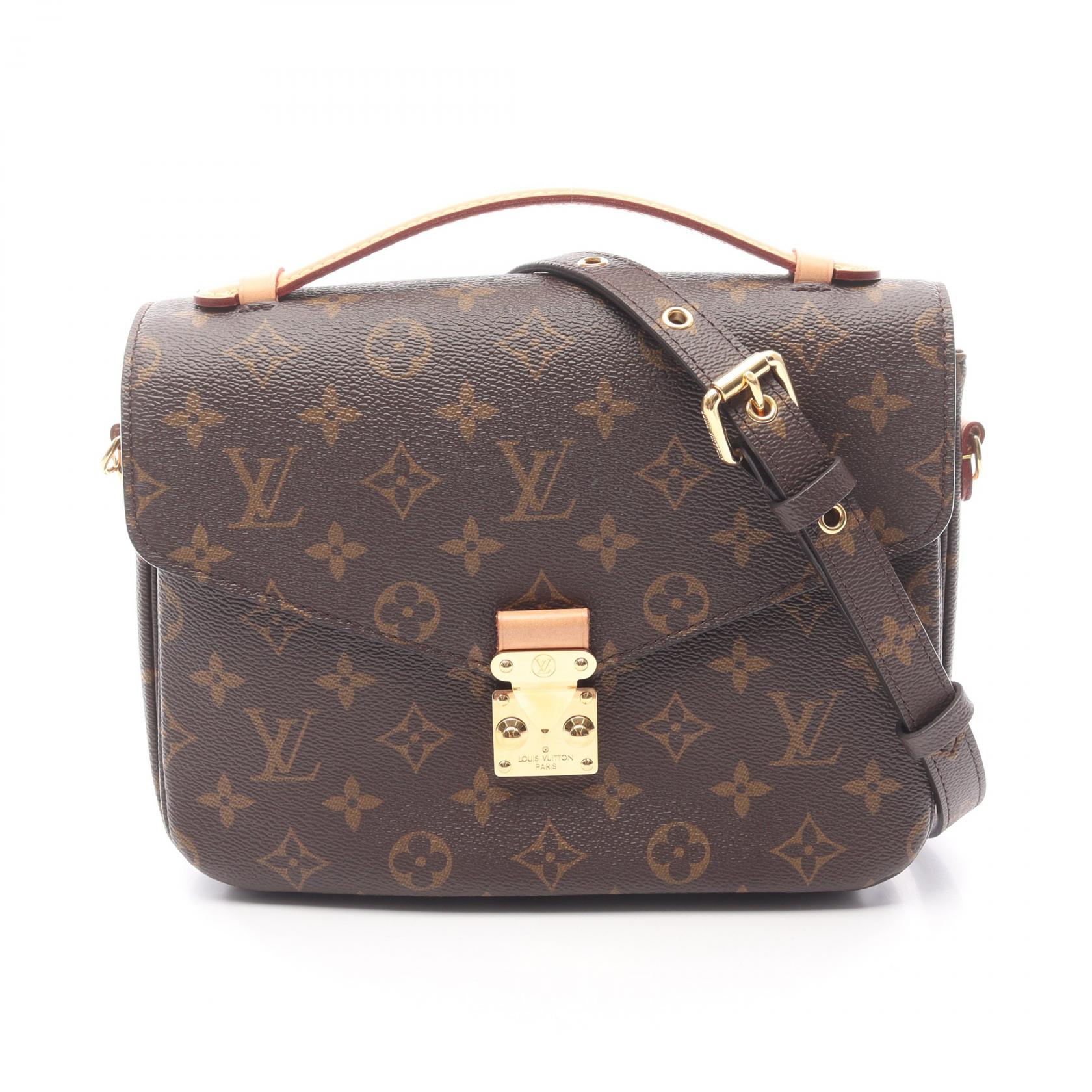 【SALE／10%OFFクーポン】ルイ・ヴィトン LOUIS VUITTON ポシェット メティス MM ハンドバッグ バッグ PVCコーティングキャンバス レザー モノグラム レディース ブラウン系 M44875 【中古】 187,500円