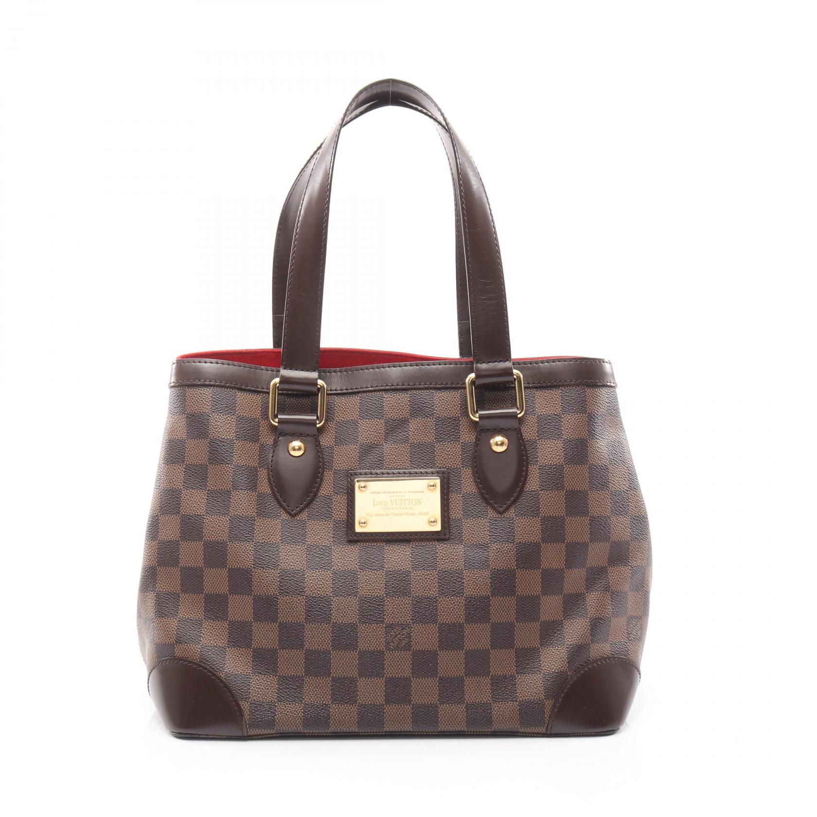 ≪15%OFFクーポン 7/19 20時~7/26 9:59≫ルイ・ヴィトン LOUIS VUITTON ハムステッドPM トートバッグ バッグ PVCコーティングキャンバス レザー ダミエ レディース ブラウン系 N51205 【中古】|Mike Museum