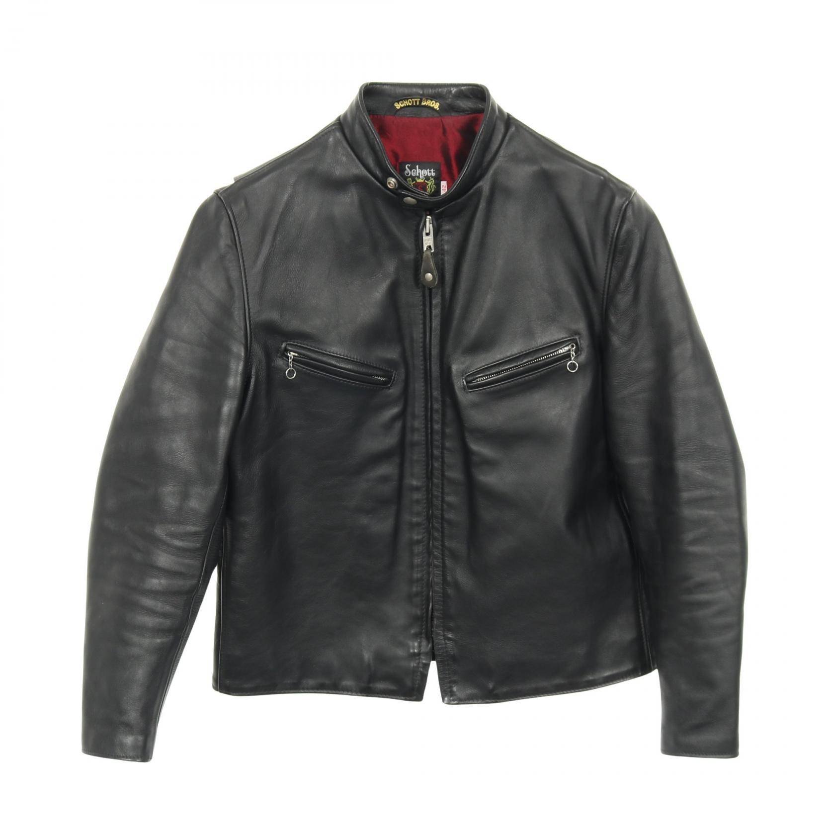 schott 659　シングルライダース　襟付き　レザージャケット　サイズ36 schott 659 シングルライダース 襟付き レザージャケット サイズ36