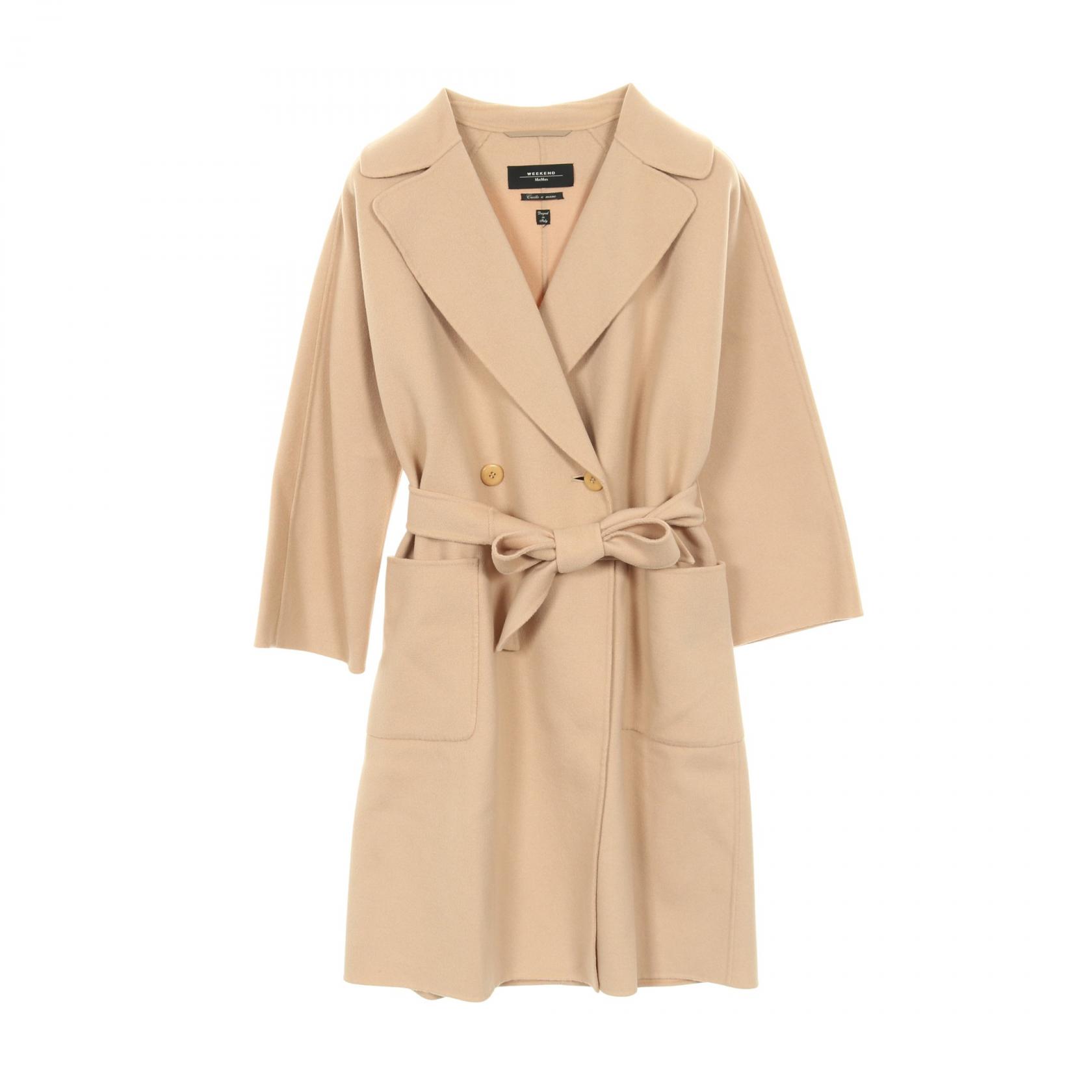 【SALE/5千円OFFクーポン】ウィークエンド マックスマーラ WEEK END Max Mara RESINA レジナ ダブルブレスト 衣料品 アウター ウール レディース ベージュ系 【中古】