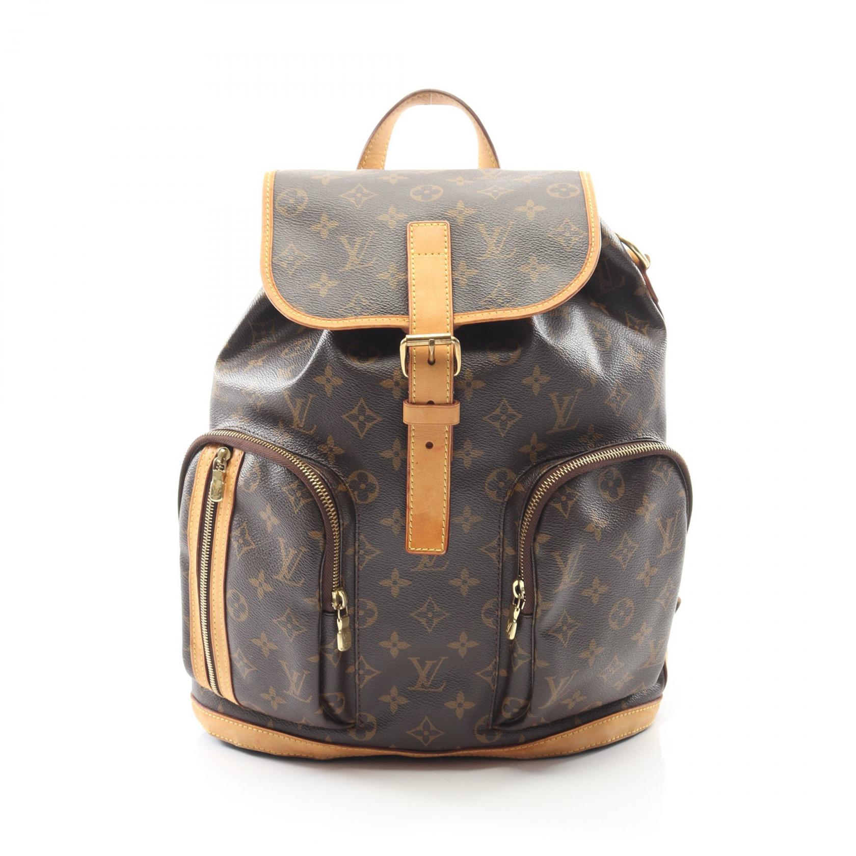 【SALE／2万円OFFクーポン】ルイ・ヴィトン LOUIS VUITTON サックアド ボスフォール リュックサック バックパック バッグ PVCコーティングキャンバス レザー モノグラム レディース ブラウン系 M40107 【中古】 116,000円