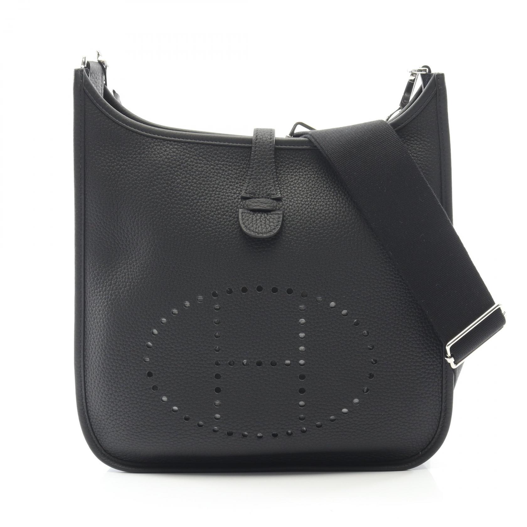 エルメス HERMES エヴリン 3 トロワ PM ショルダーバッグ バッグ レザー トリヨンクレマンス トリヨンクレマンス レディース ブラック系 【中古】
