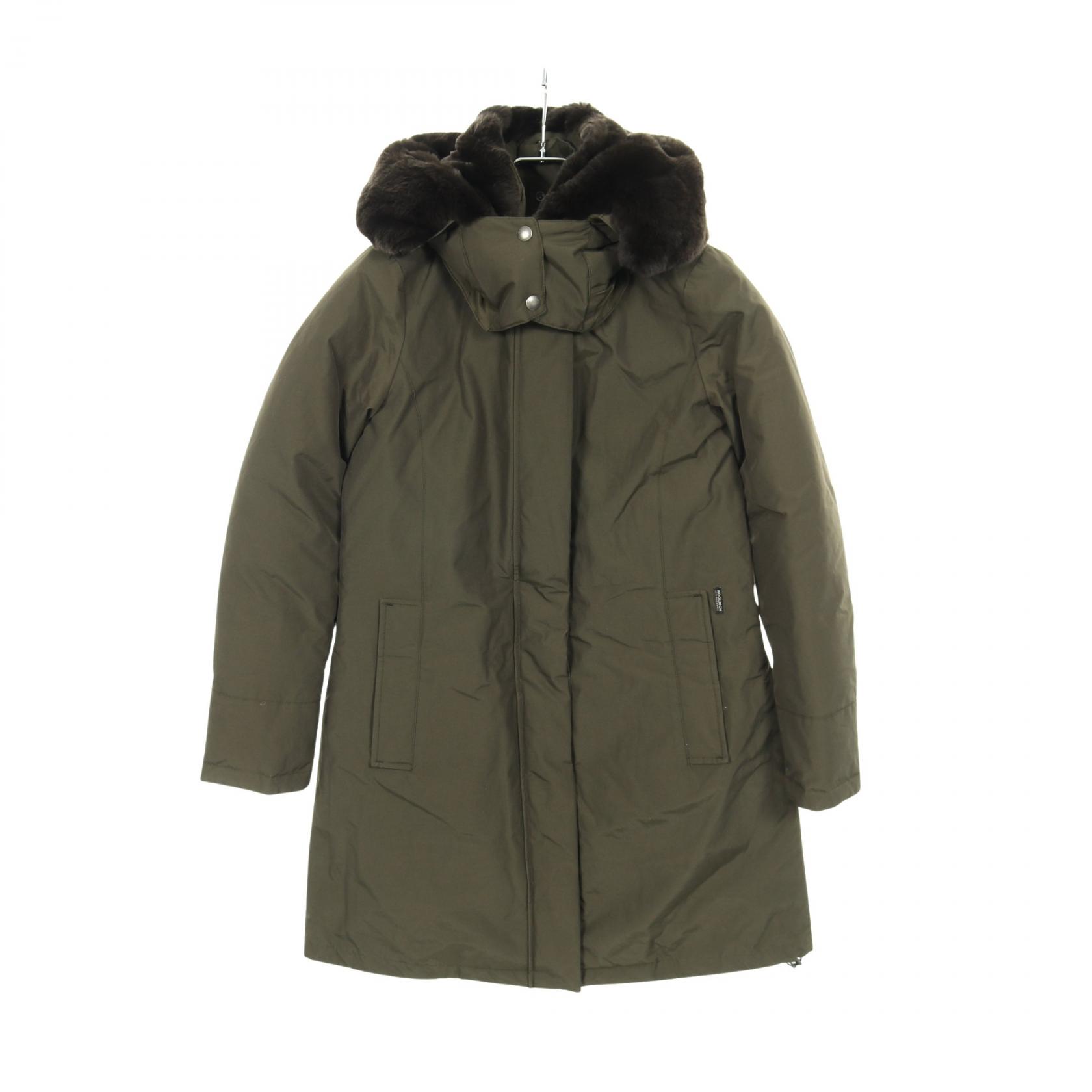 ≪20%OFFクーポン 7/19 20時~7/26 9:59≫ウールリッチ WOOLRICH ダウンジャケット 衣料品 アウター コットン レディース カーキ系 1702094 【中古】|Mike Museum