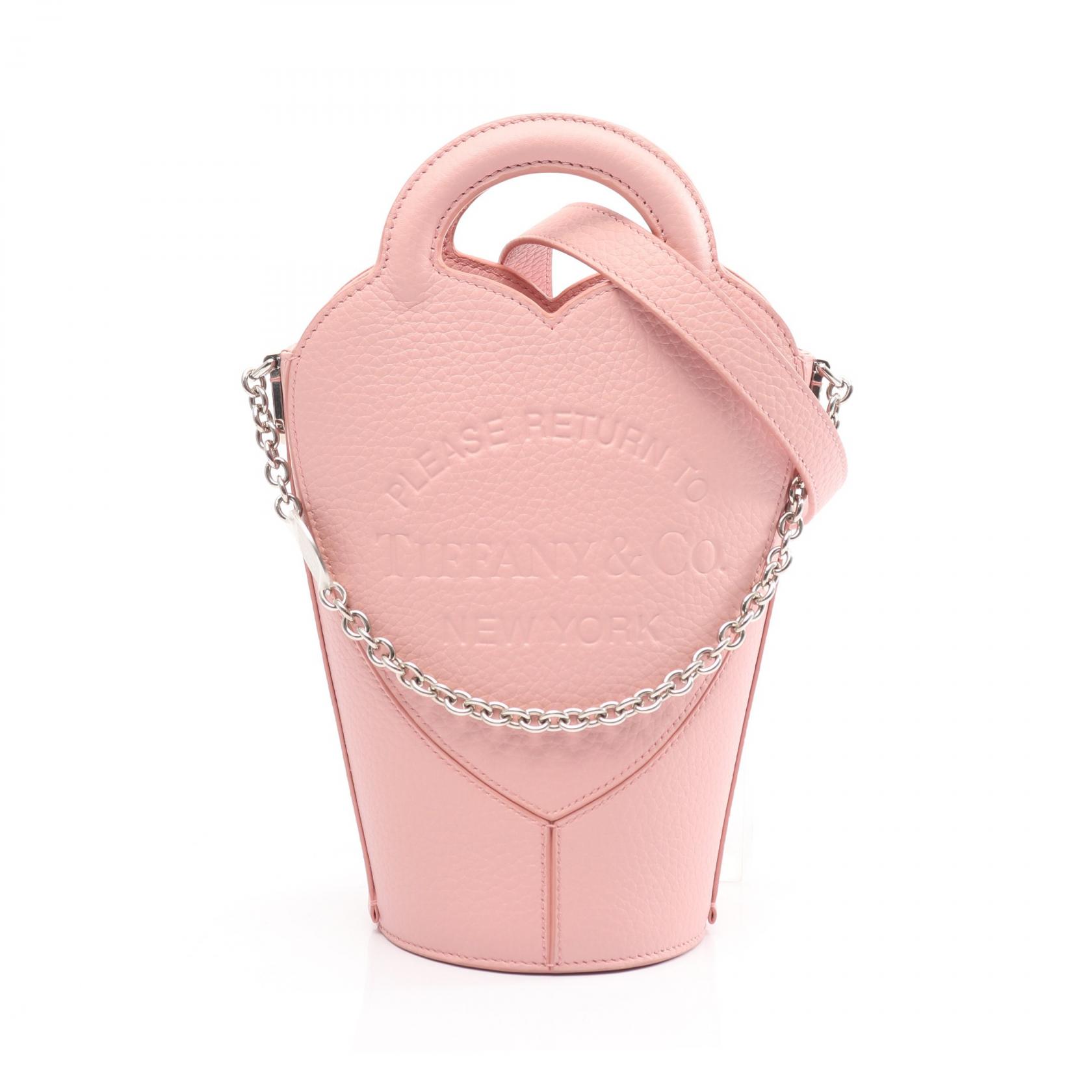 ≪15%OFFクーポン 7/19 20時~7/26 9:59≫ティファニー TIFFANY&CO リターン トゥ ティファニー ミニ クロスボディ バッグ ハンドバッグ バッグ レザー レディース ピンク系 【中古】|Mike Museum