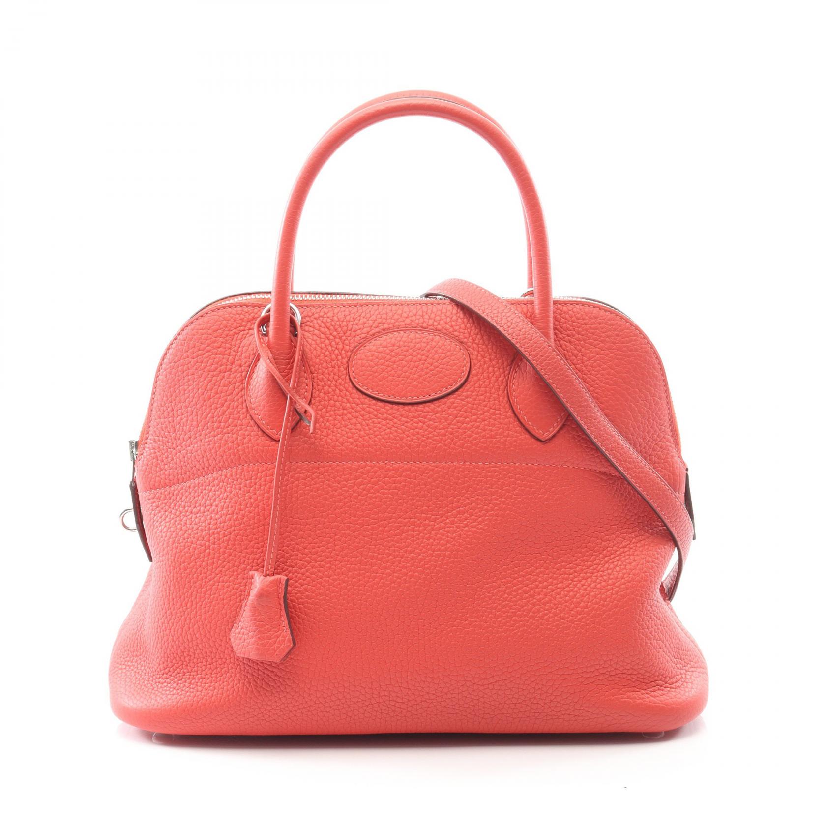 《全品5%クーポン×P5倍》エルメス HERMES ボリード31 ハンドバッグ バッグ レザー トリヨンクレマンス トリヨンクレマンス レディース ピンク系 【中古】