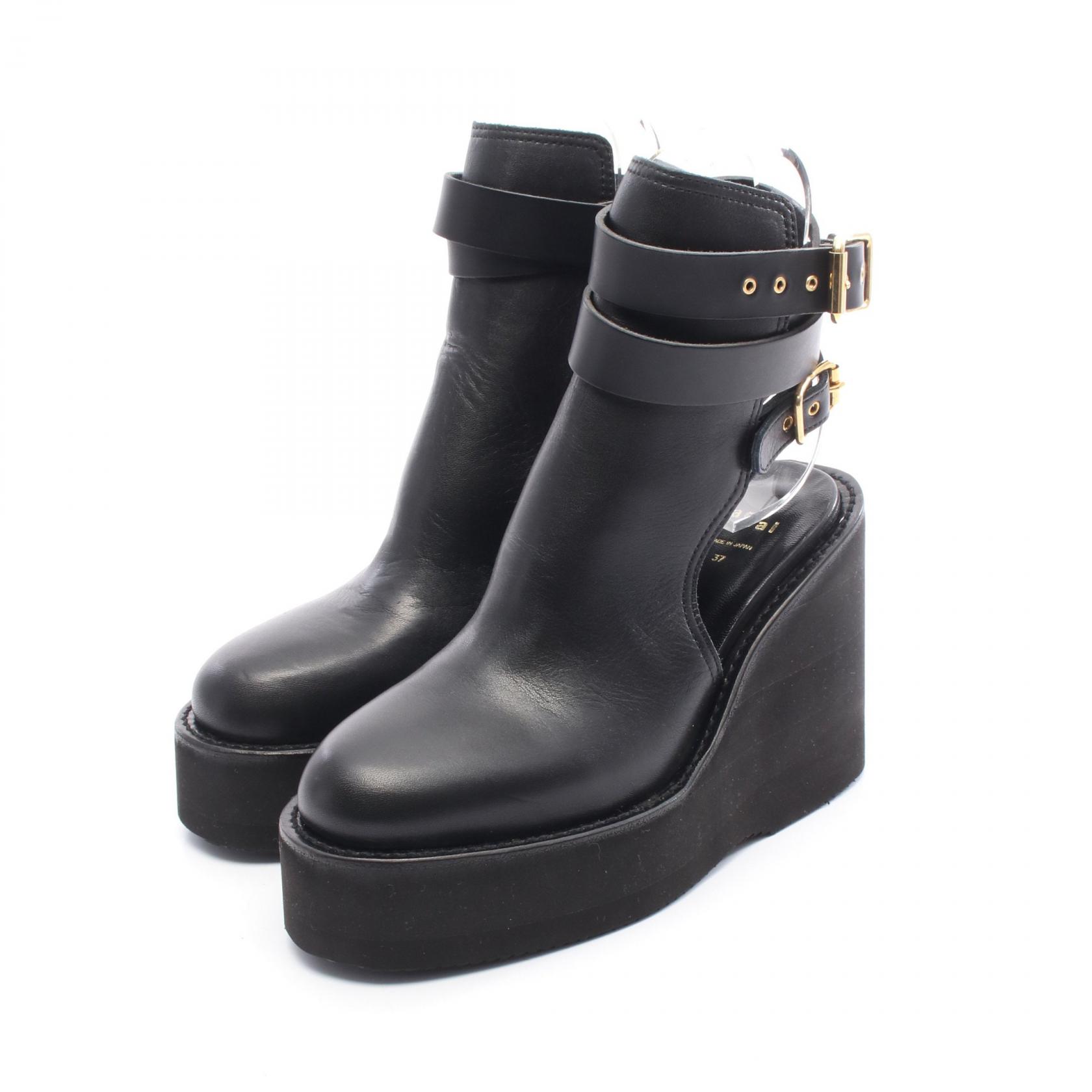≪10%OFFクーポン 7/19 20時~7/26 9:59≫サカイ Sacai サボサンダル ブーツ 靴 レザー レディース ブラック系 【中古】|Mike Museum