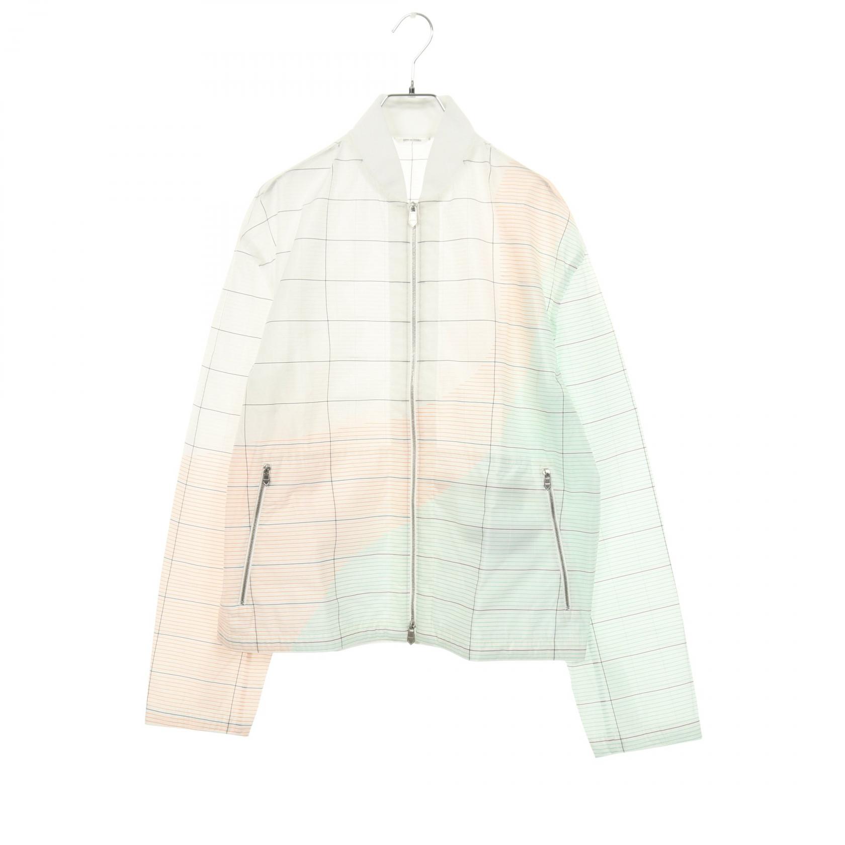 【SALE／1万円OFFクーポン】エルメス HERMES ブルゾン 衣料品 アウター ポリエステル メンズ ホワイト系 / マルチカラー 【中古】