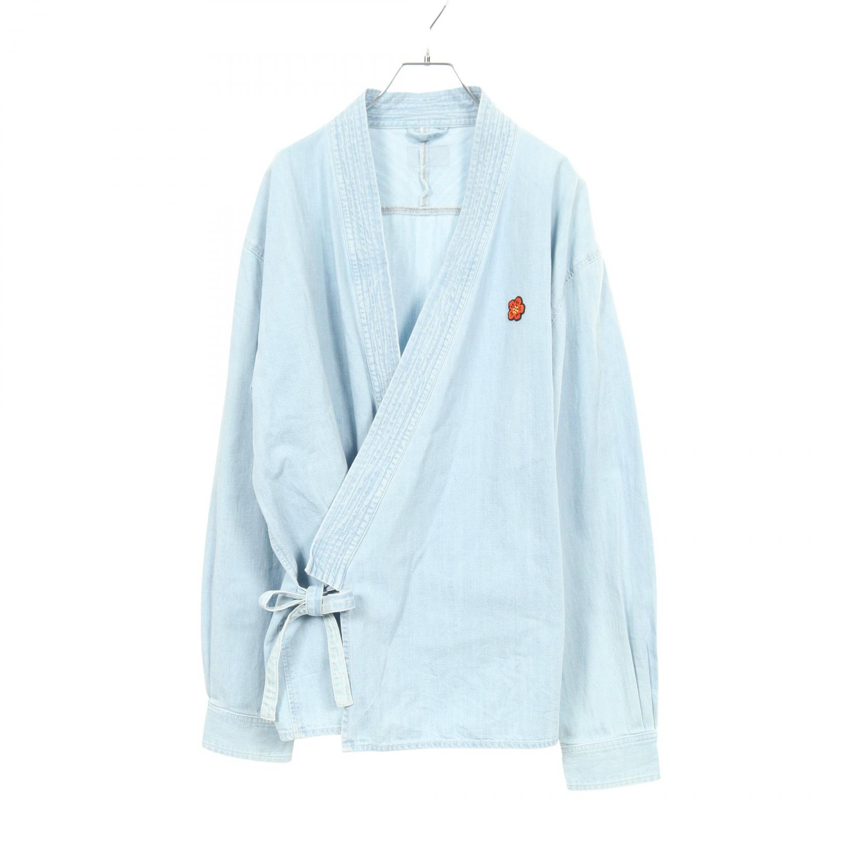 《全品5%クーポン×P5倍》ケンゾー KENZO DENIM KIMONO JACKET デニムジャケット 衣料品 アウター コットン メンズ ブルー系 【中古】
