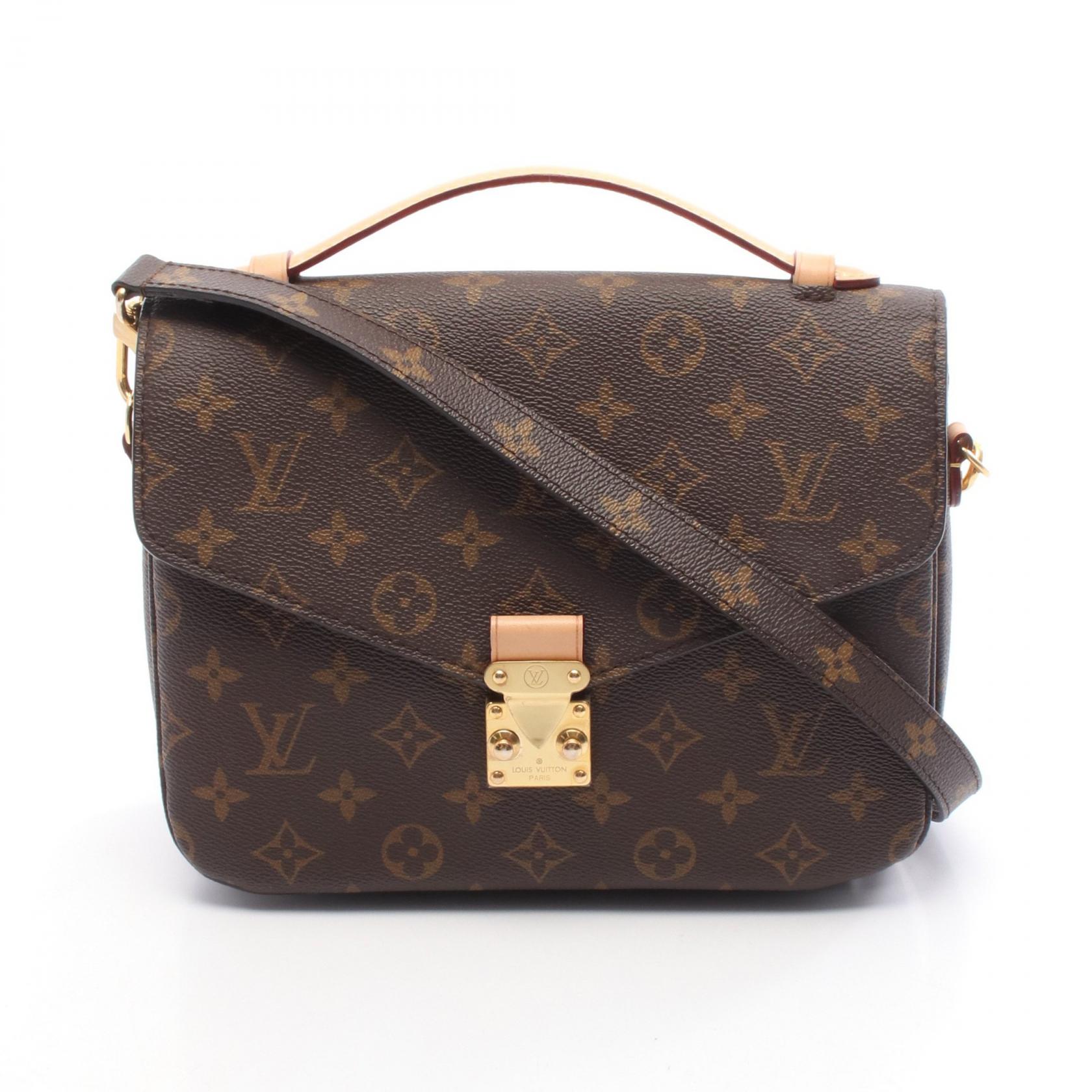 【SALE／10%OFFクーポン】ルイ・ヴィトン LOUIS VUITTON ポシェット メティス MM ハンドバッグ バッグ PVCコーティングキャンバス レザー モノグラム レディース ブラウン系 M44875 【中古】